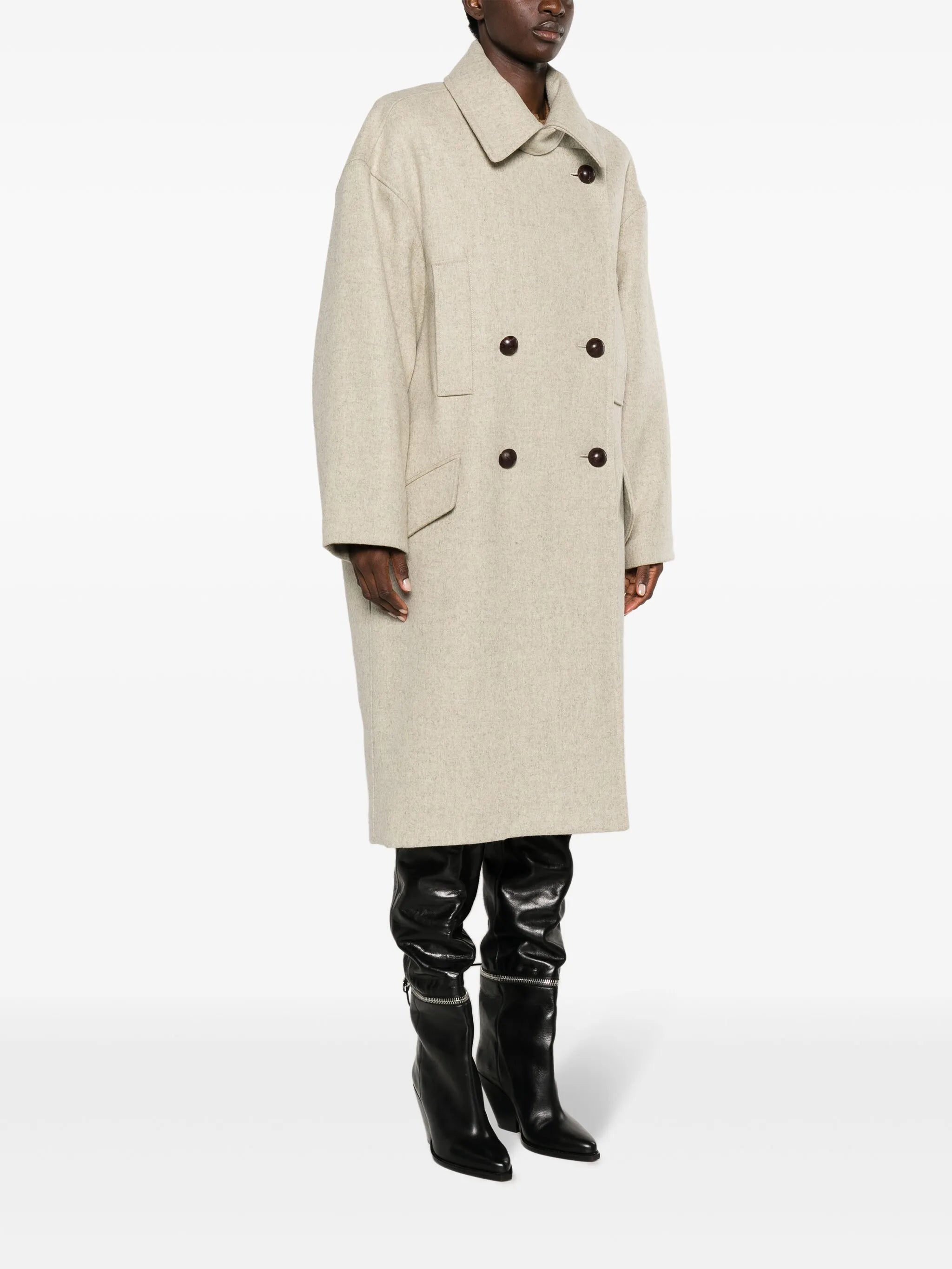 Fabiola double-breasted coat