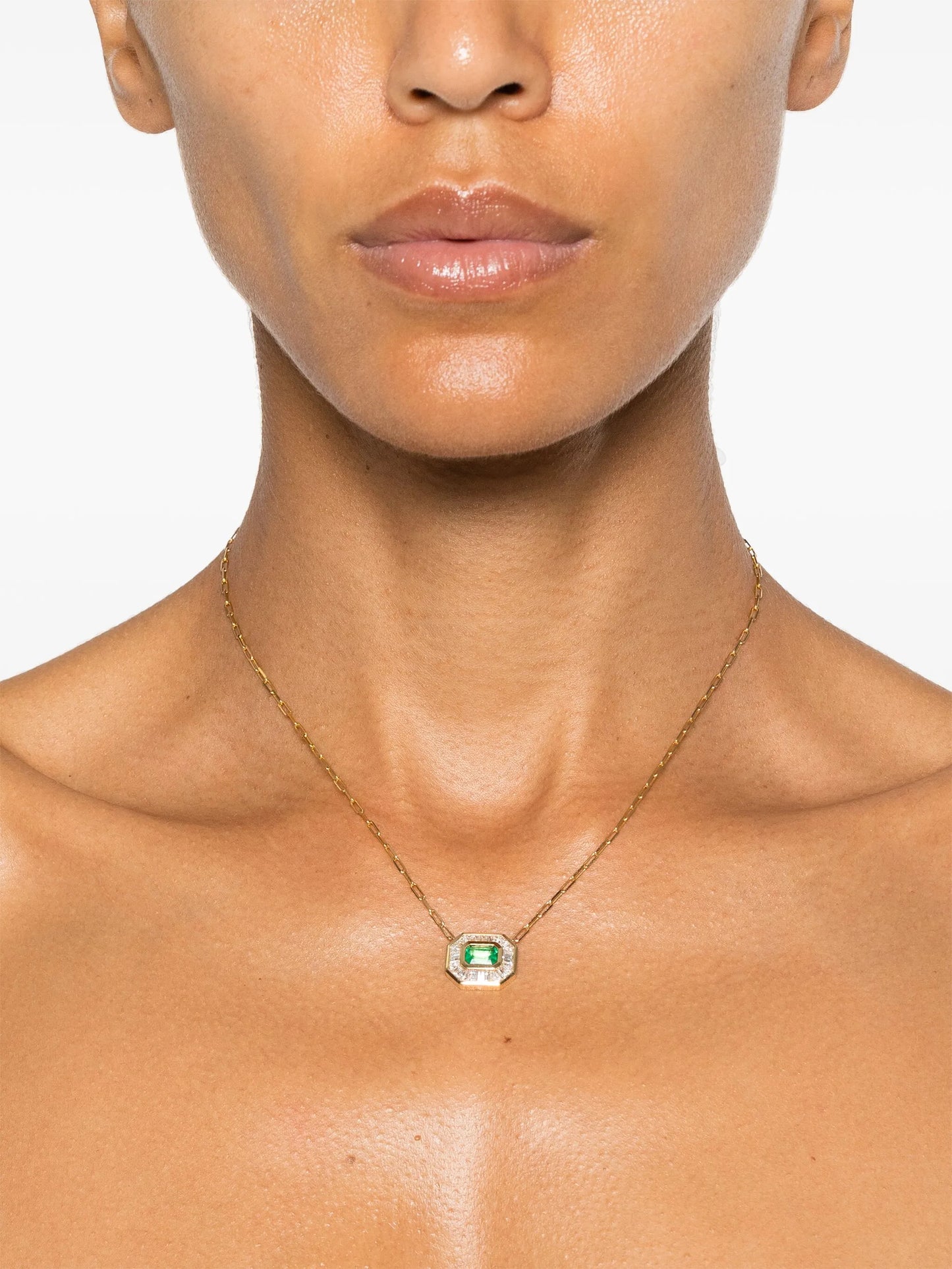 18CT yellow gold mini deco necklace