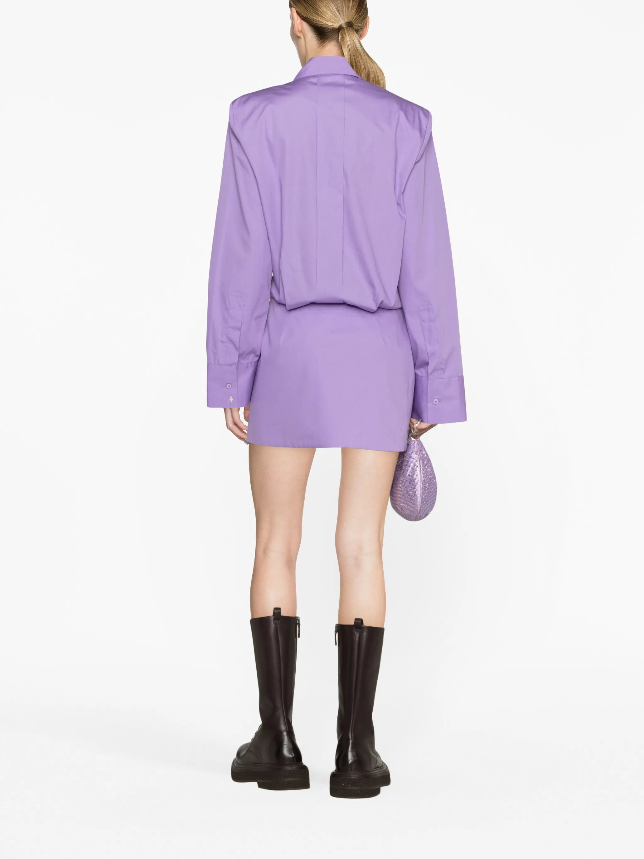 structured cotton shirt dress