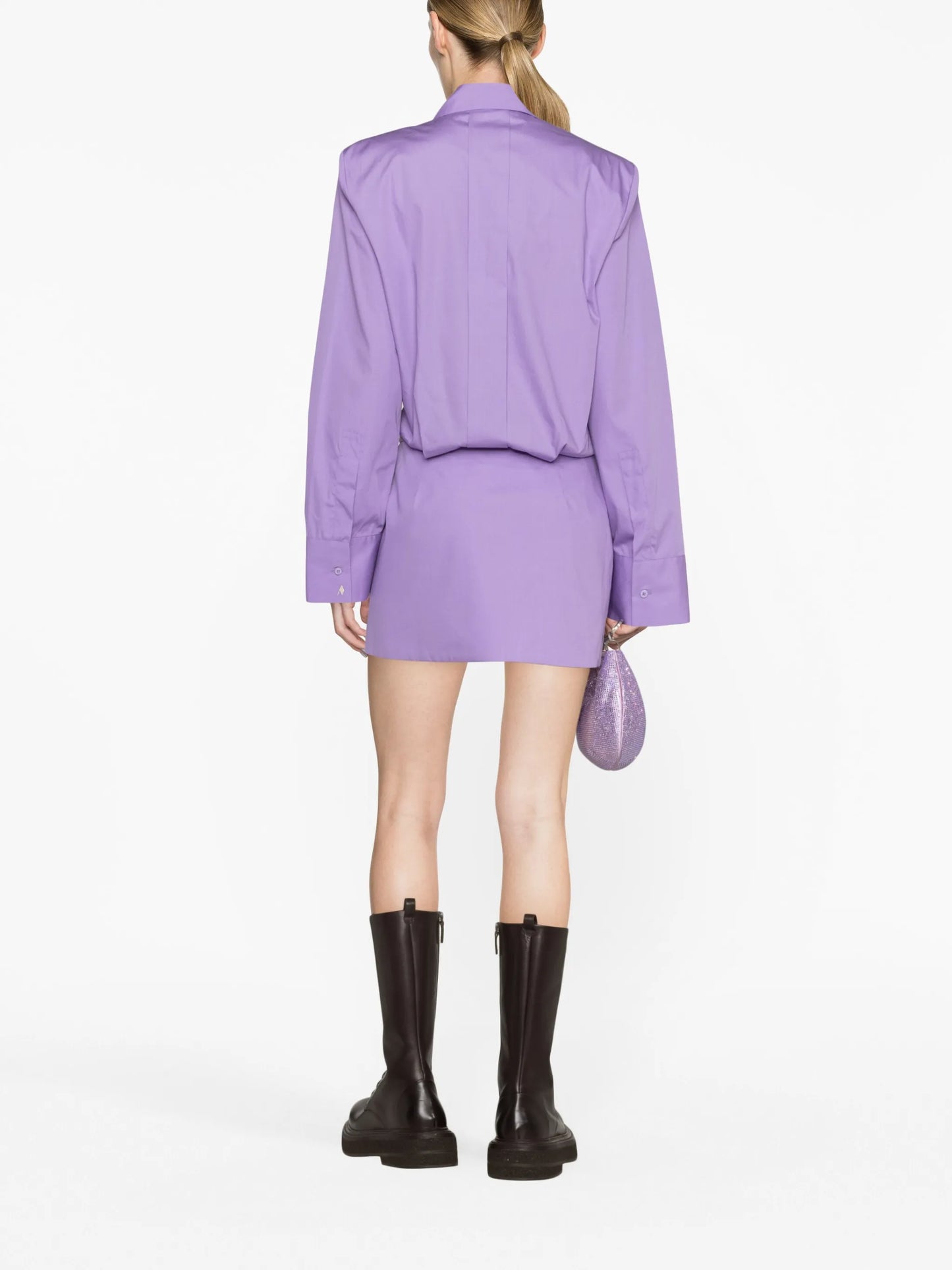 structured cotton shirt dress
