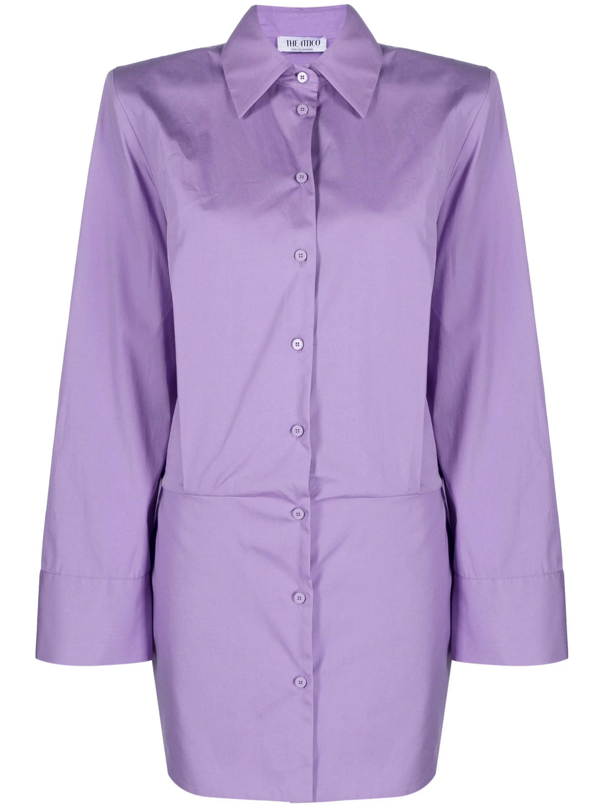 structured cotton shirt dress