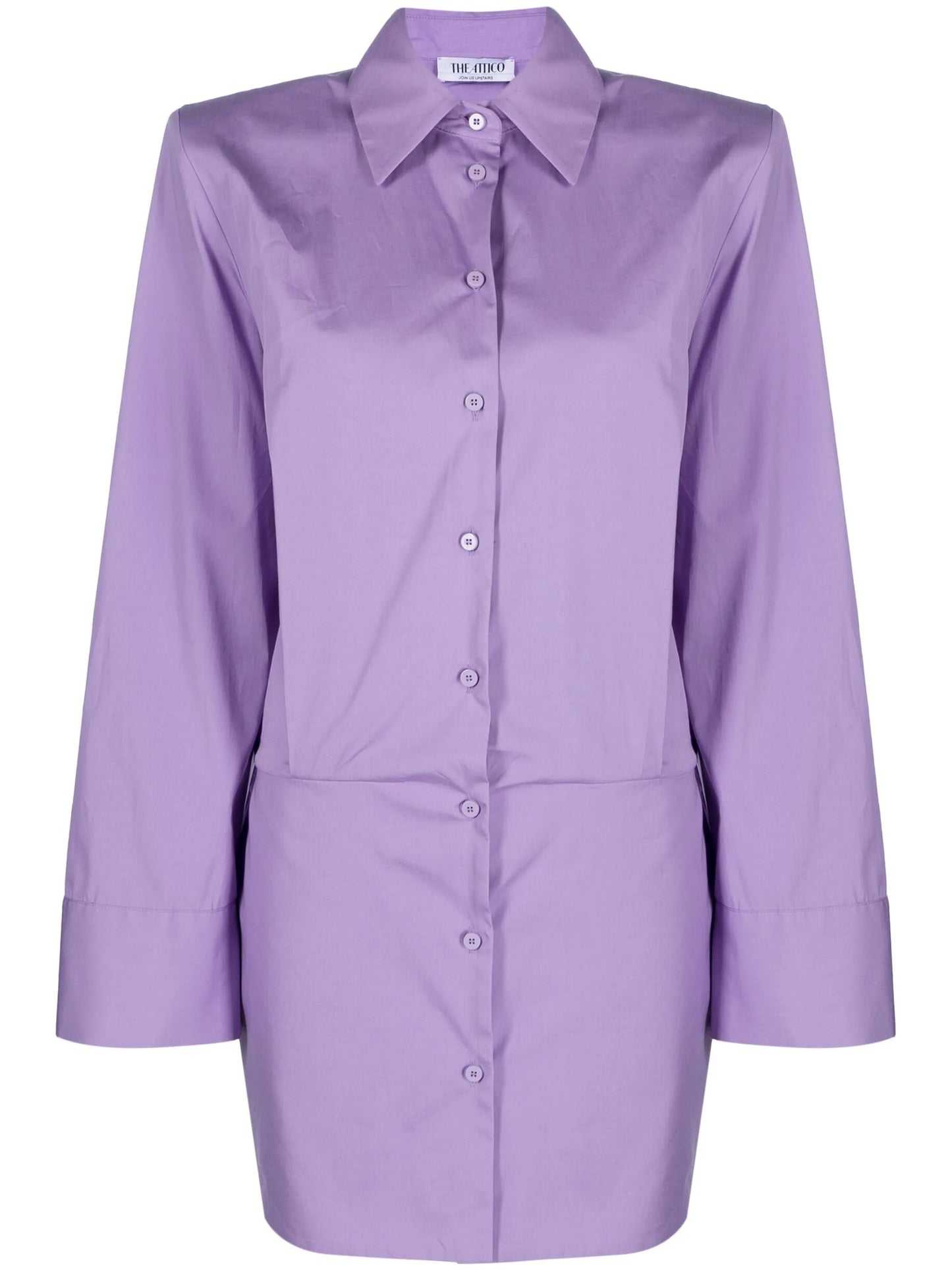 structured cotton shirt dress