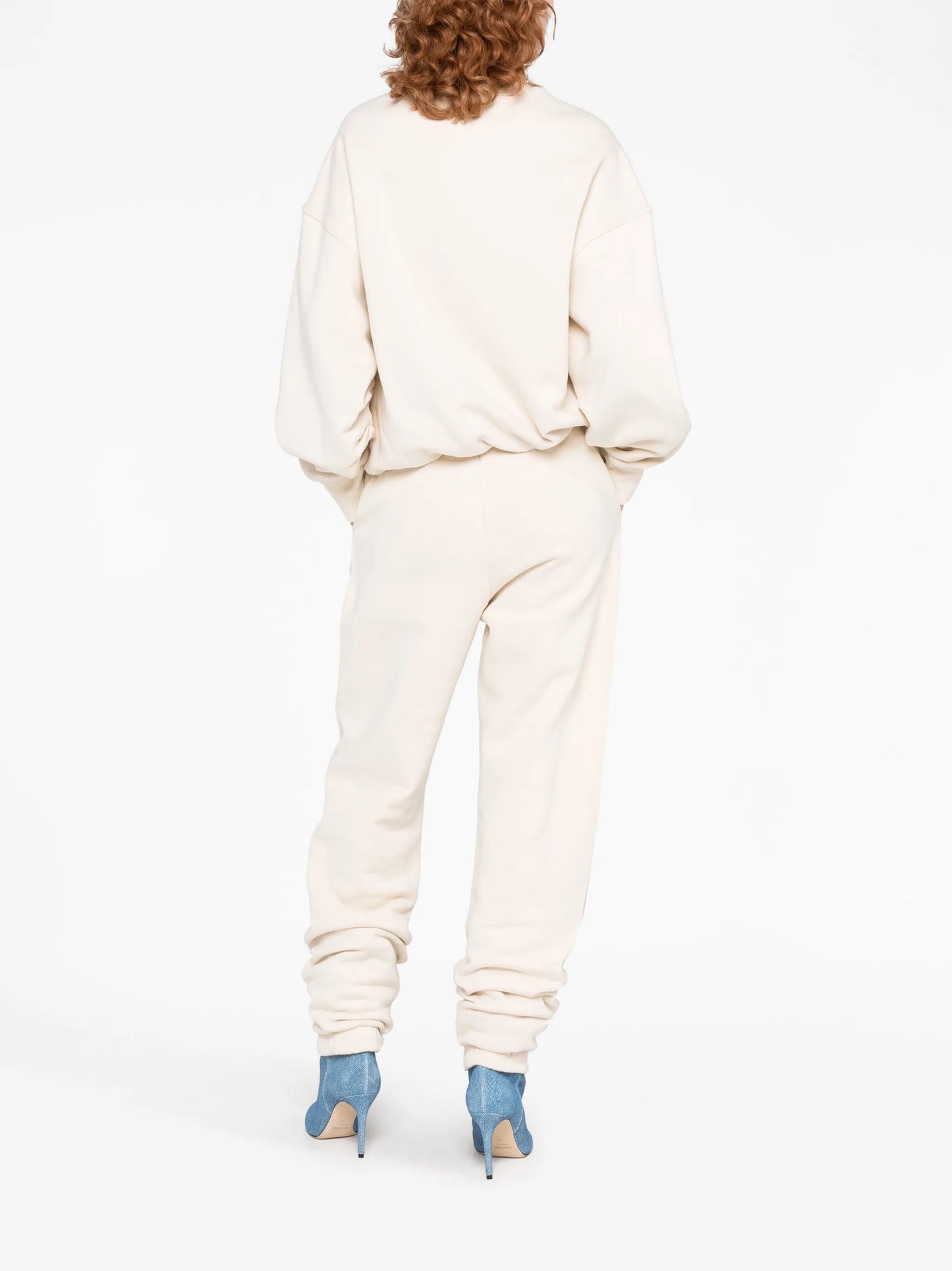 Penny logo-embossed cotton track pants