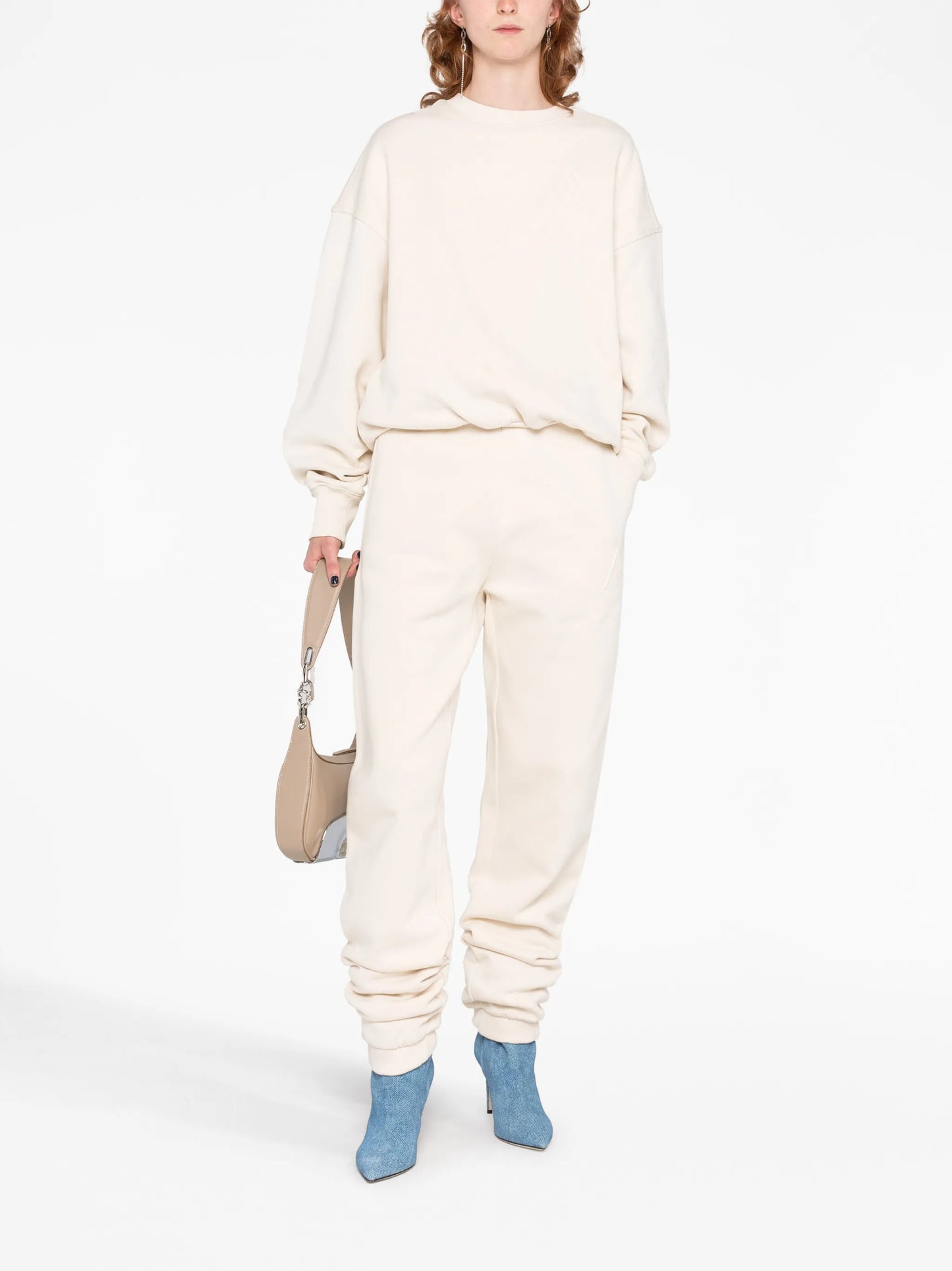 Maeve logo-embossed cotton sweatshirt