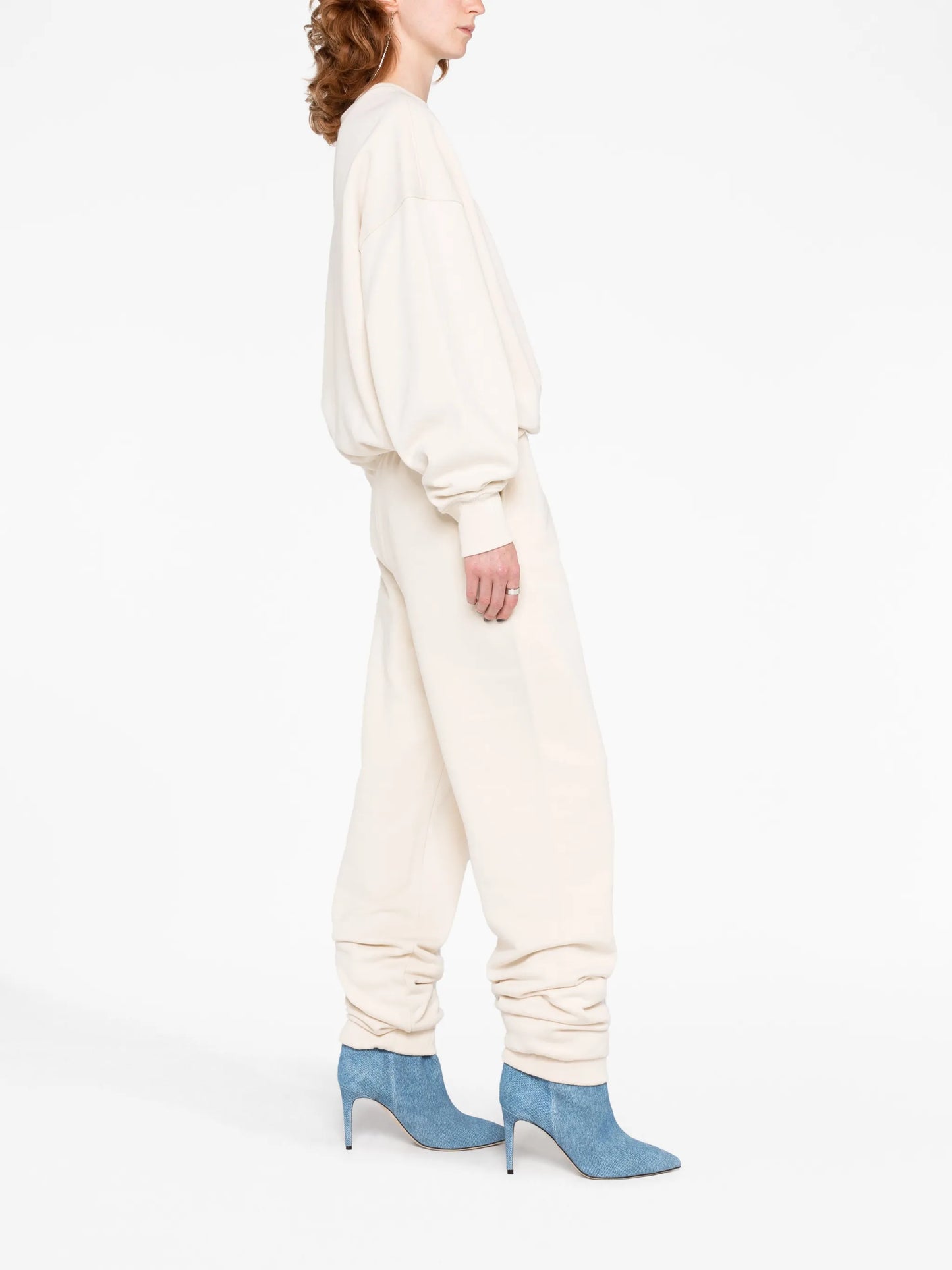 Maeve logo-embossed cotton sweatshirt