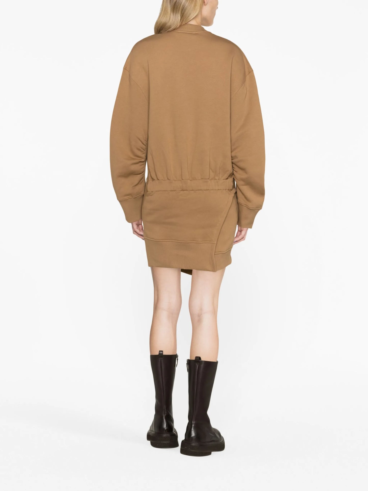 Ivory cotton sweatshirt dress