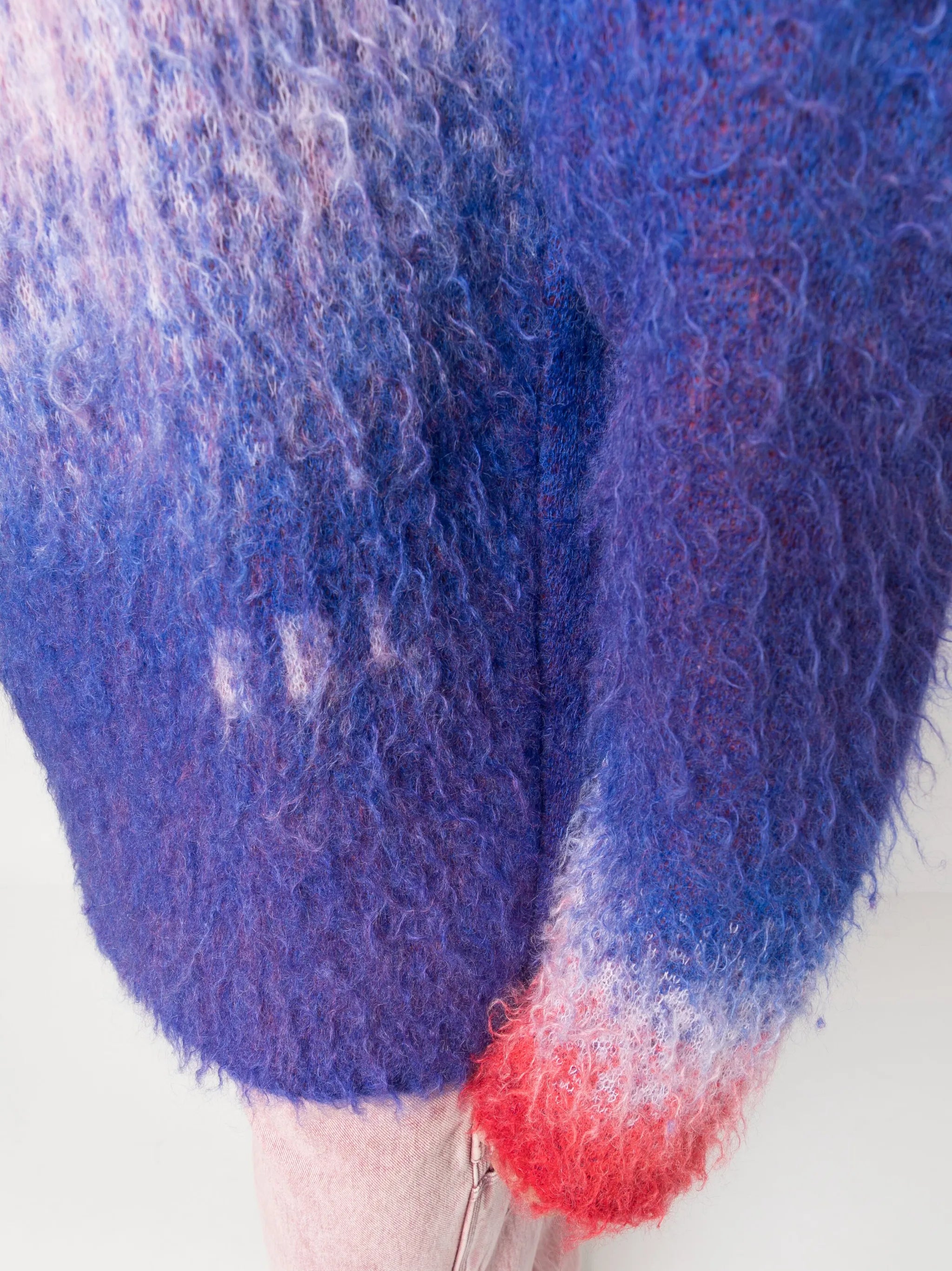 ombré-effect mohair-blend jumper