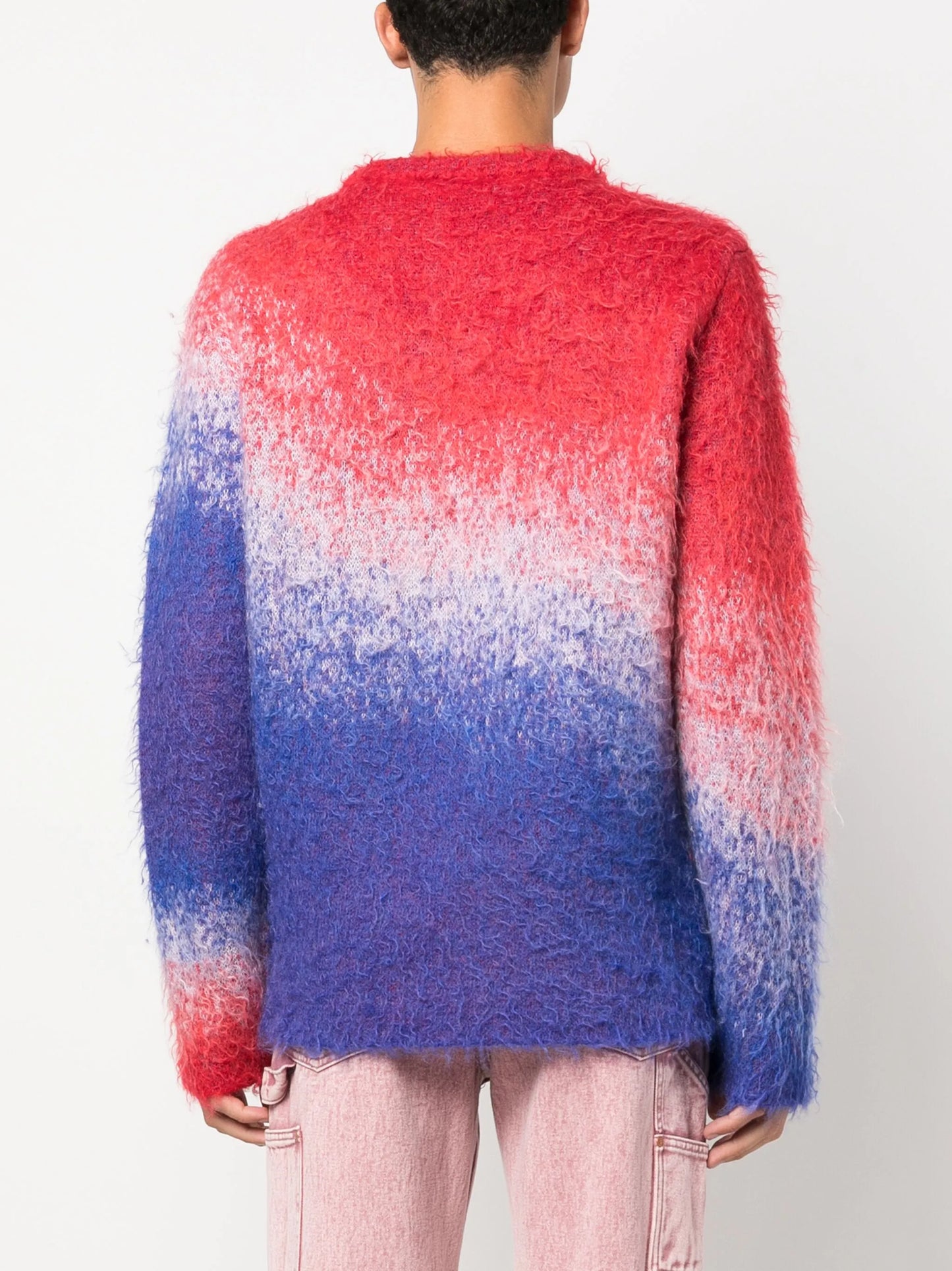 ombré-effect mohair-blend jumper