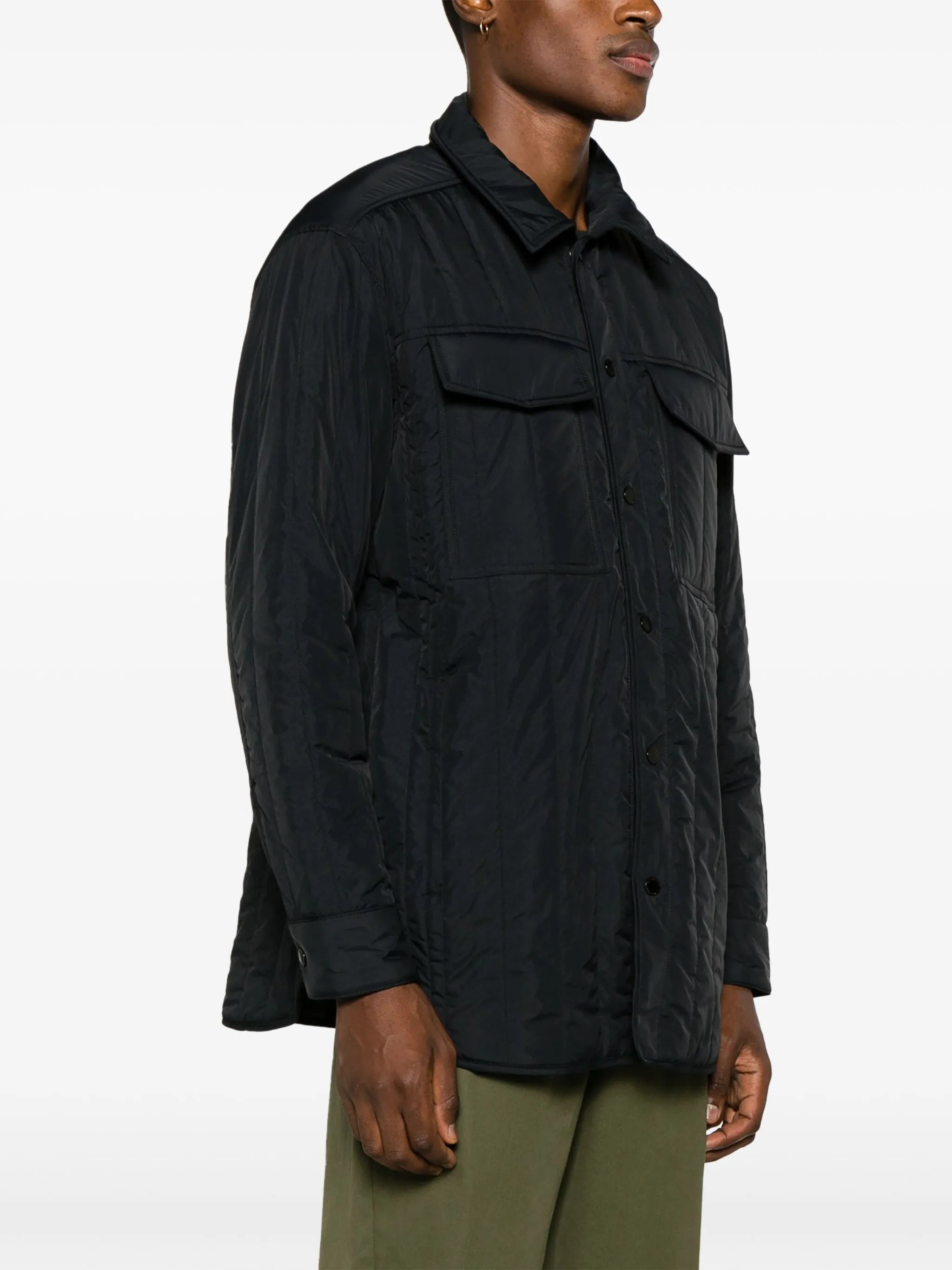Carlyle quilted shirt jacket