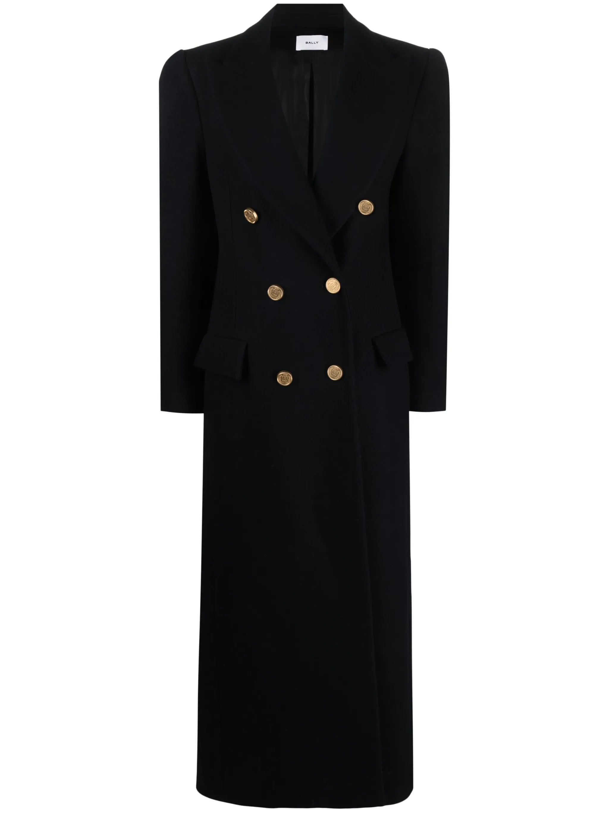 double-breasted wool coat