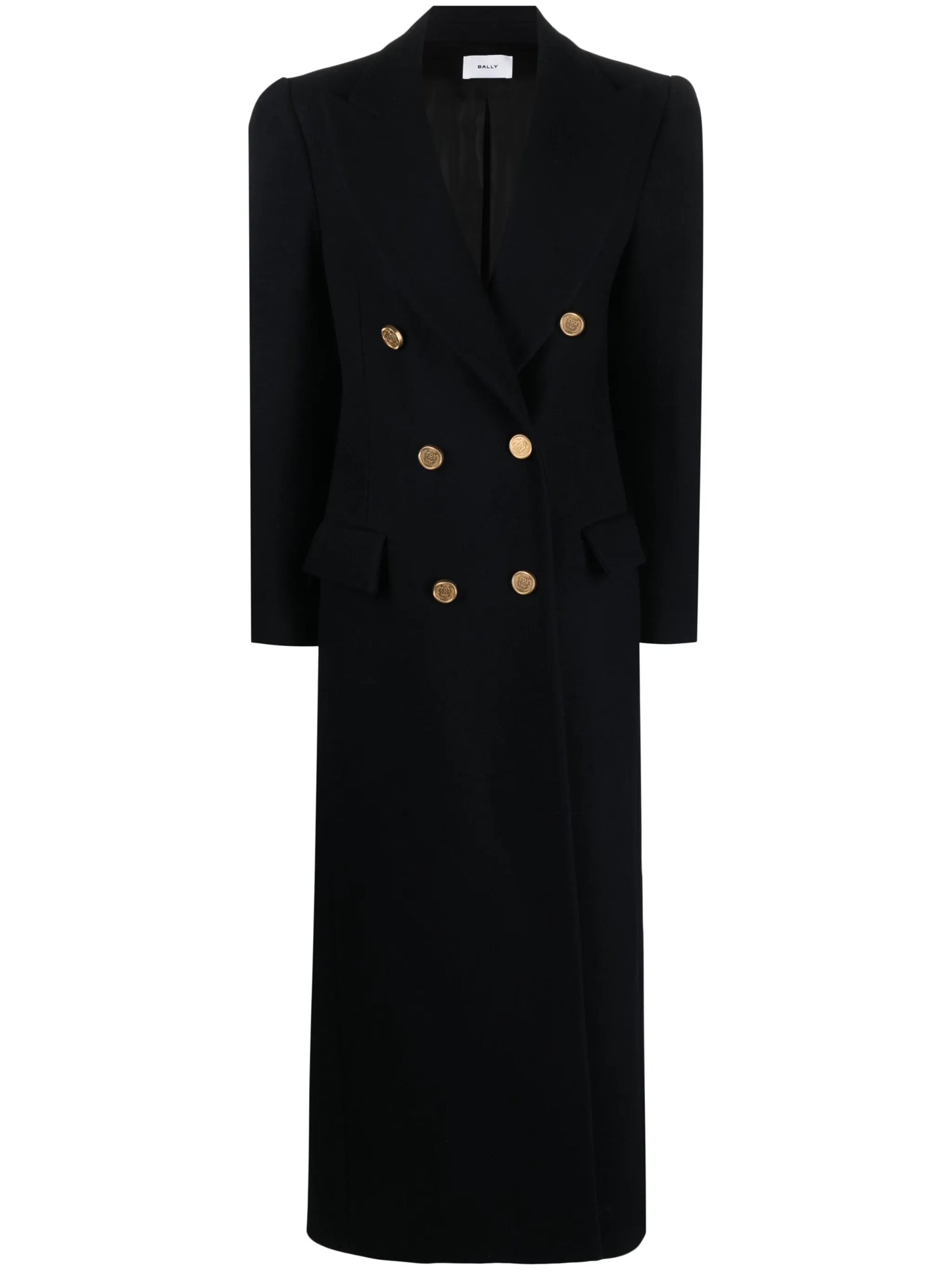 double-breasted wool coat