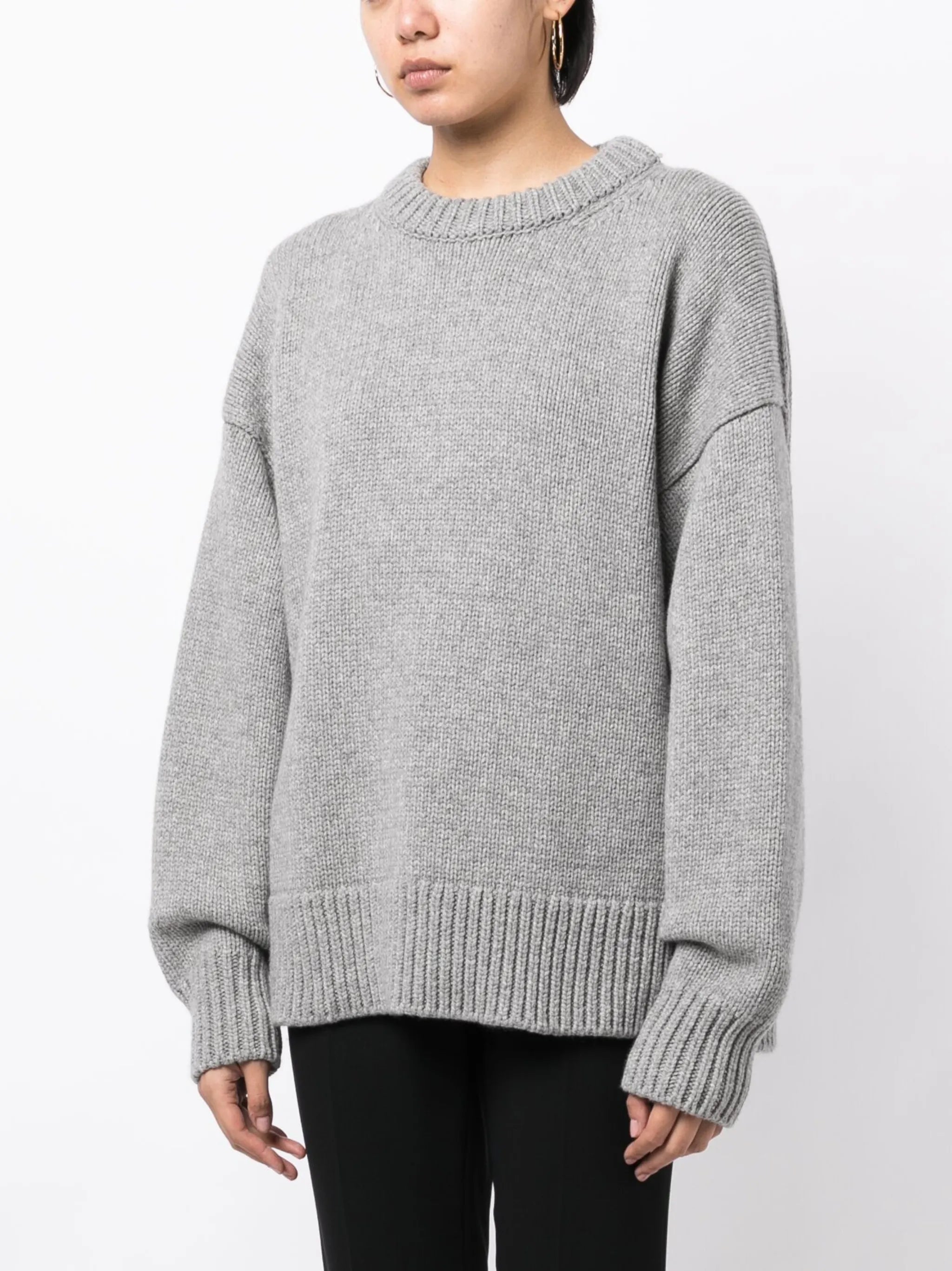 drop-shoulder crewneck jumper