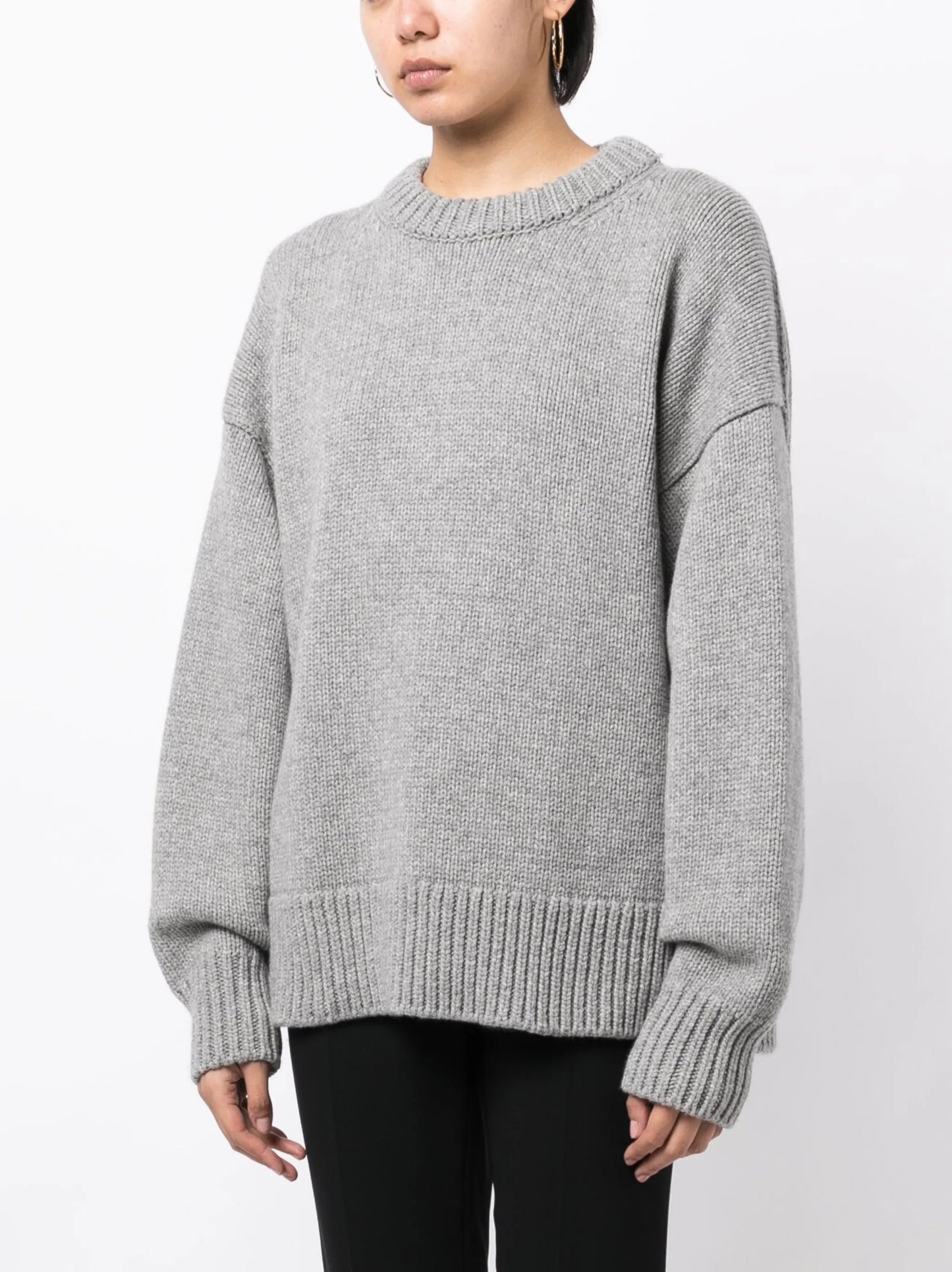 drop-shoulder crewneck jumper