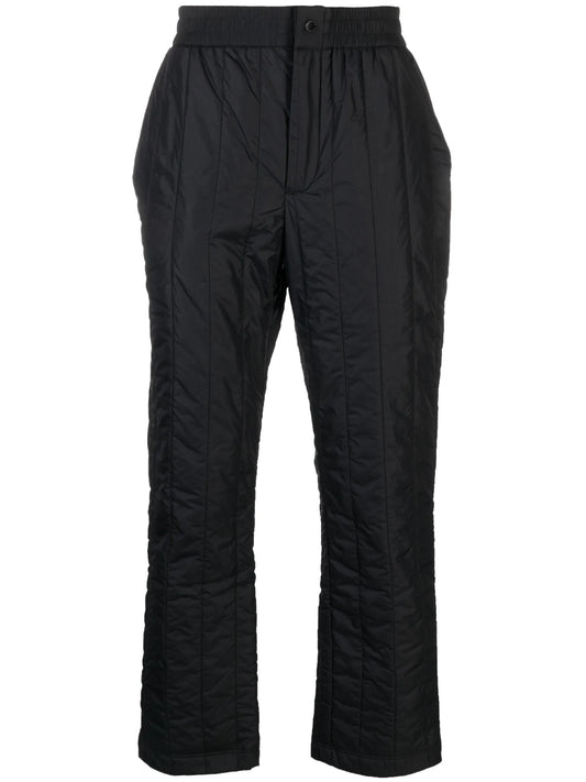 Carlyle quilted straight-leg trousers