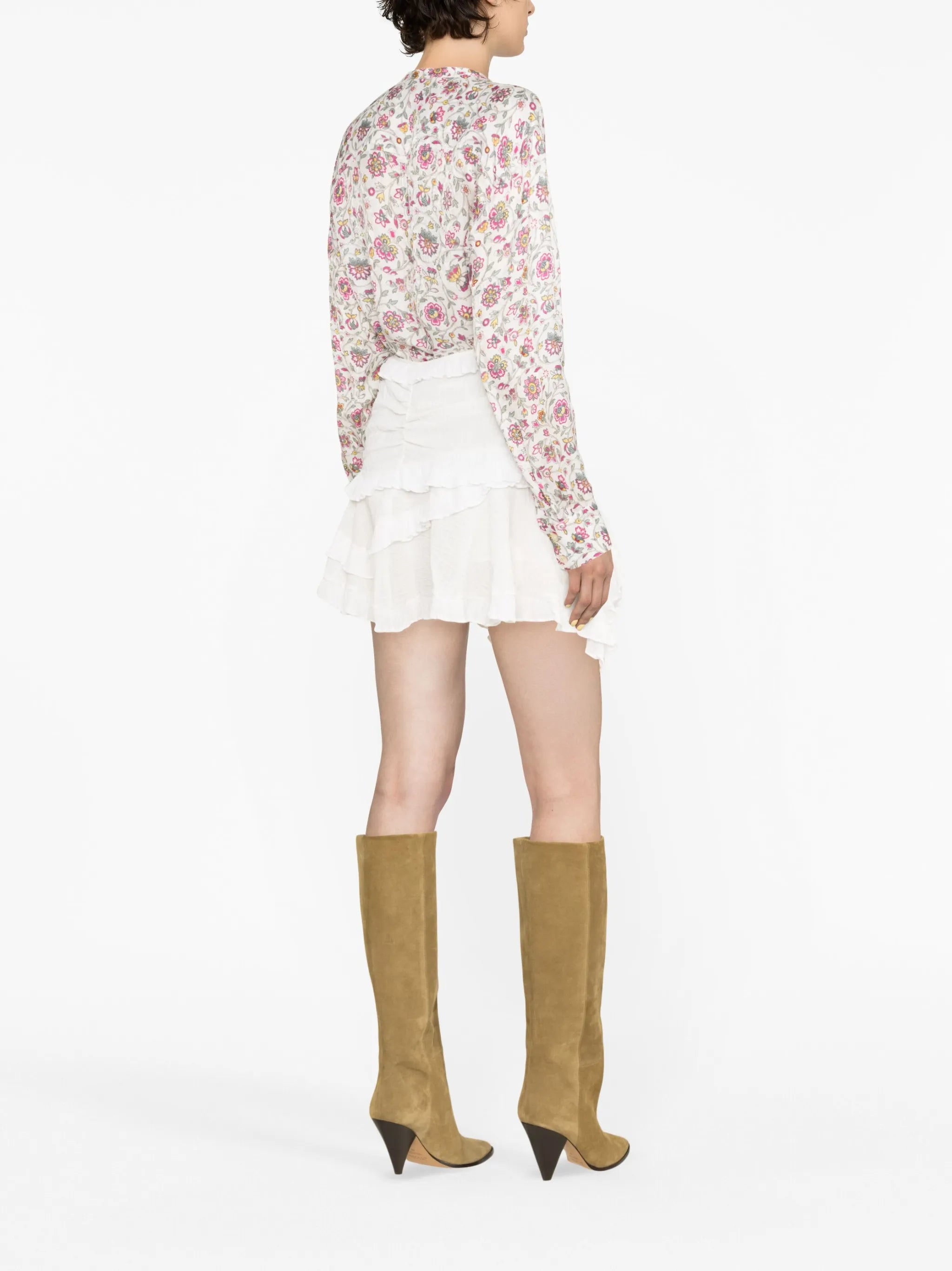 Leidy floral-print blouse