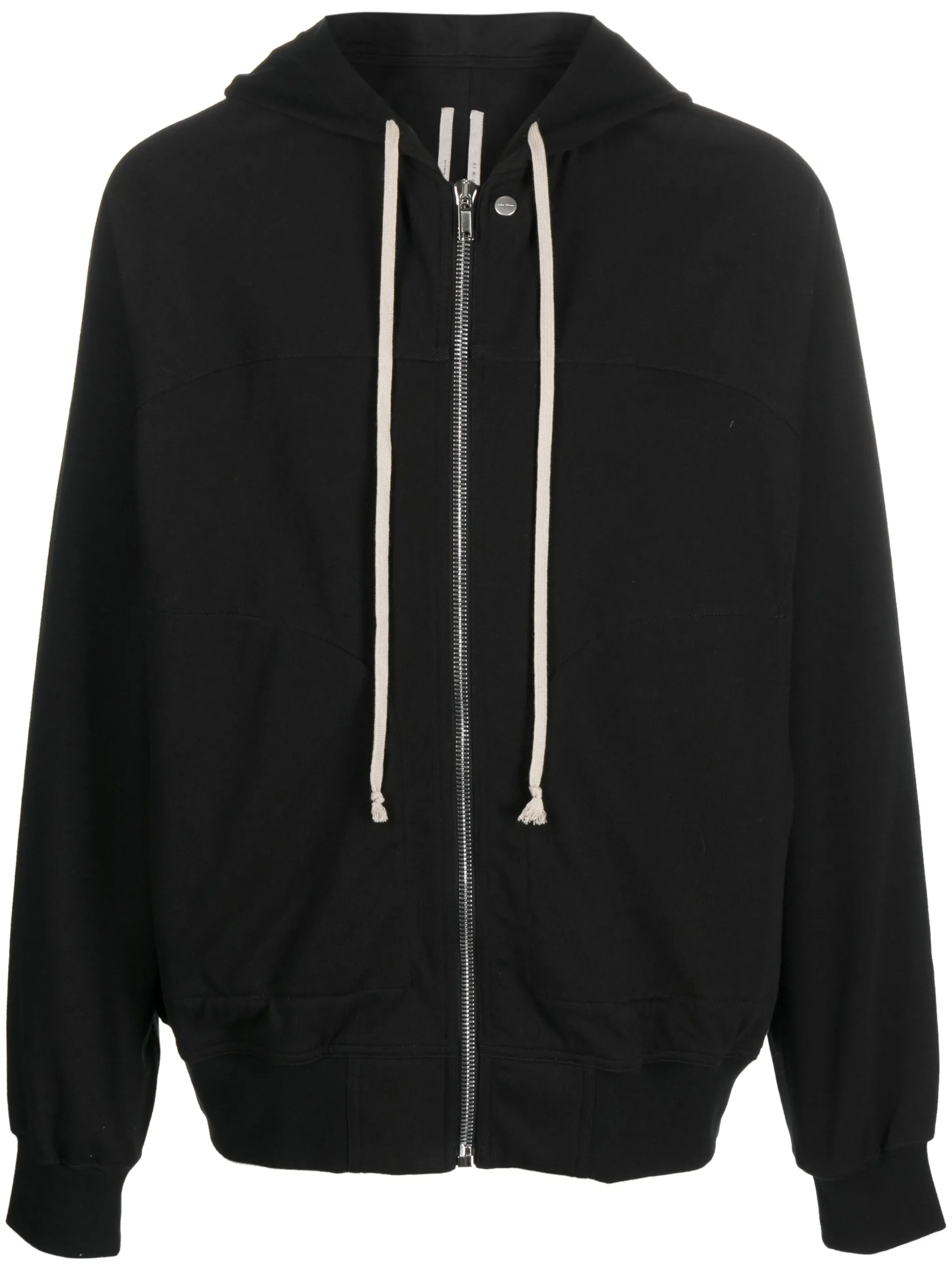 zip-up cotton hoodie