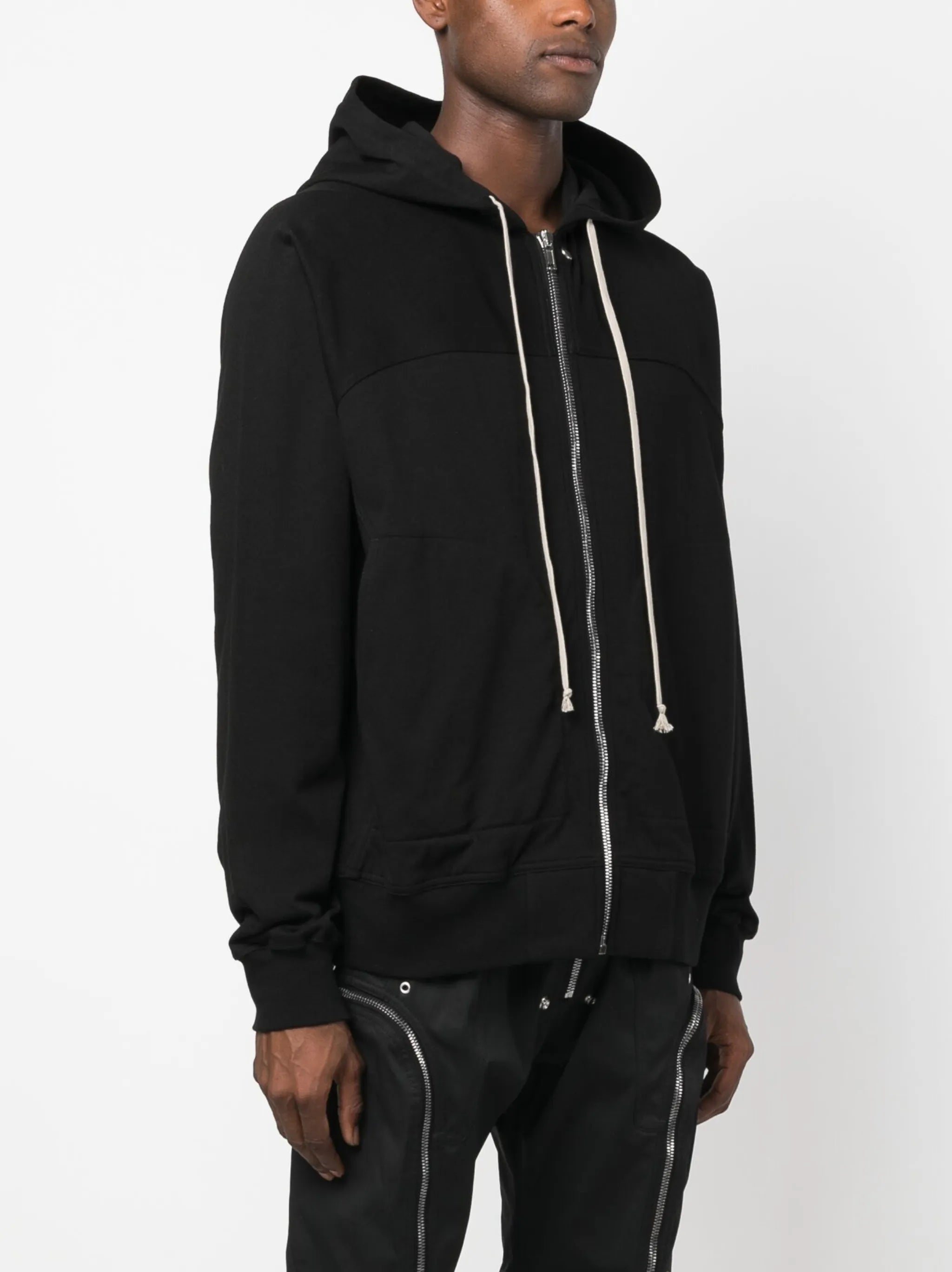 zip-up cotton hoodie
