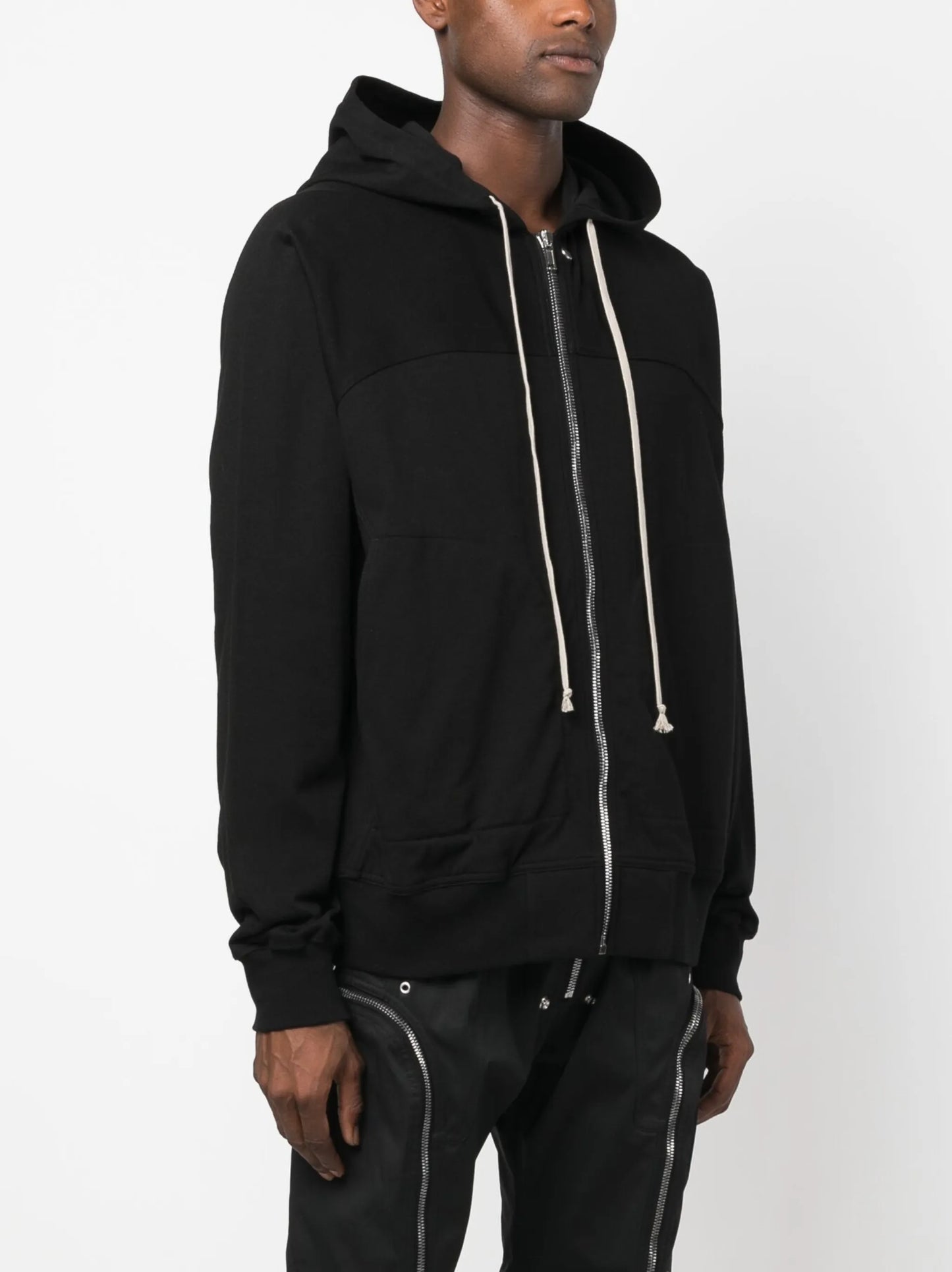 zip-up cotton hoodie
