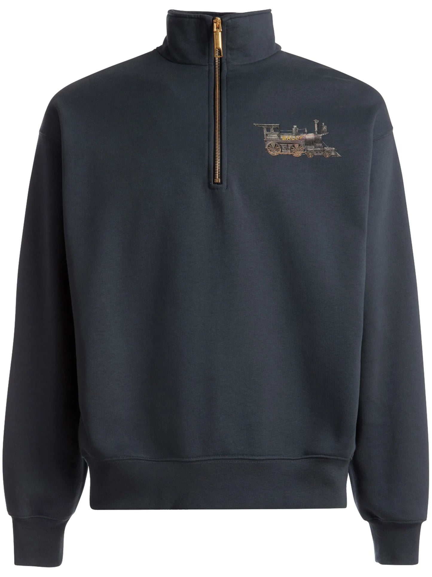 logo-embroidered cotton sweatshirt