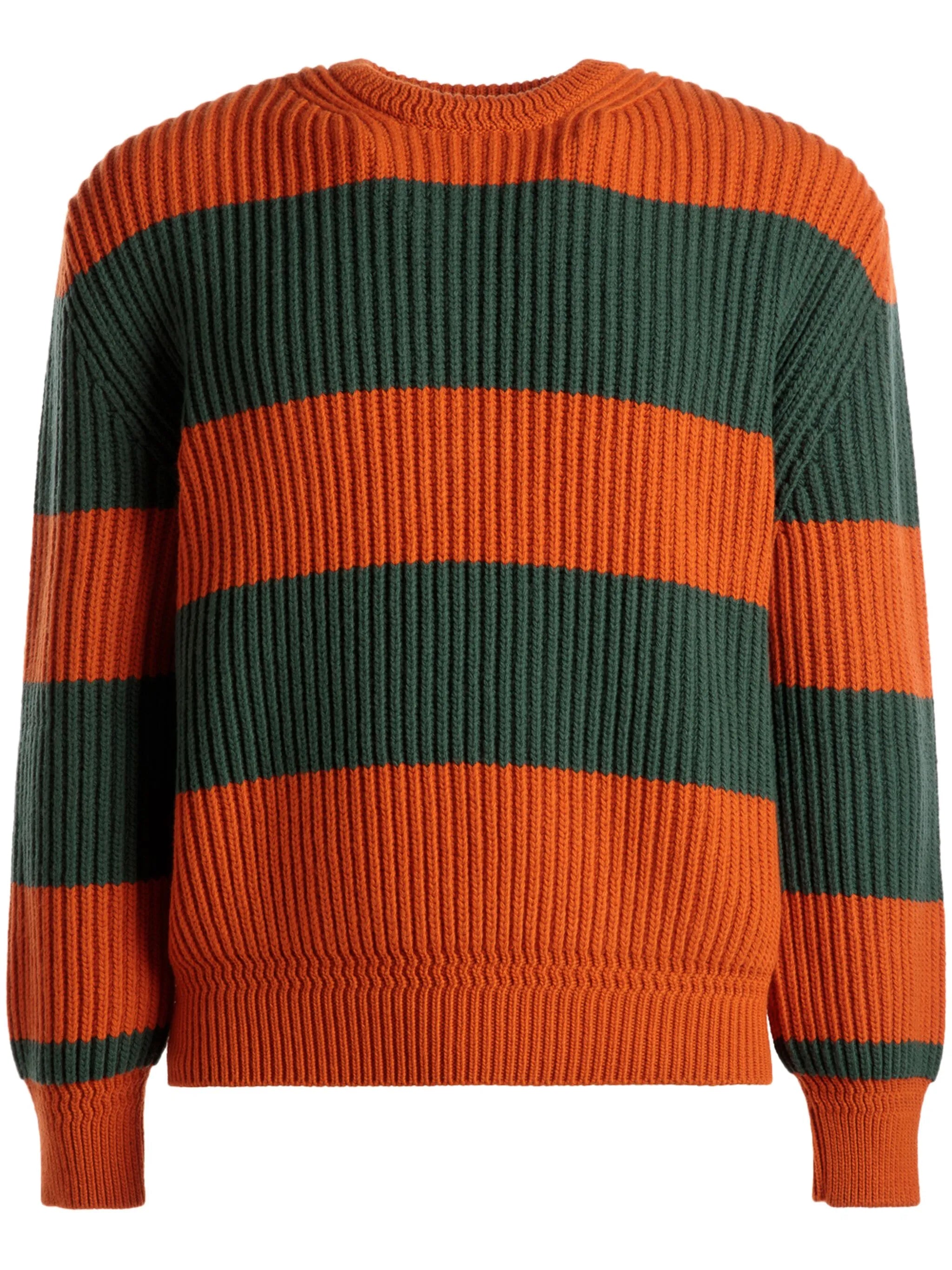 ribbed-knit wool jumper