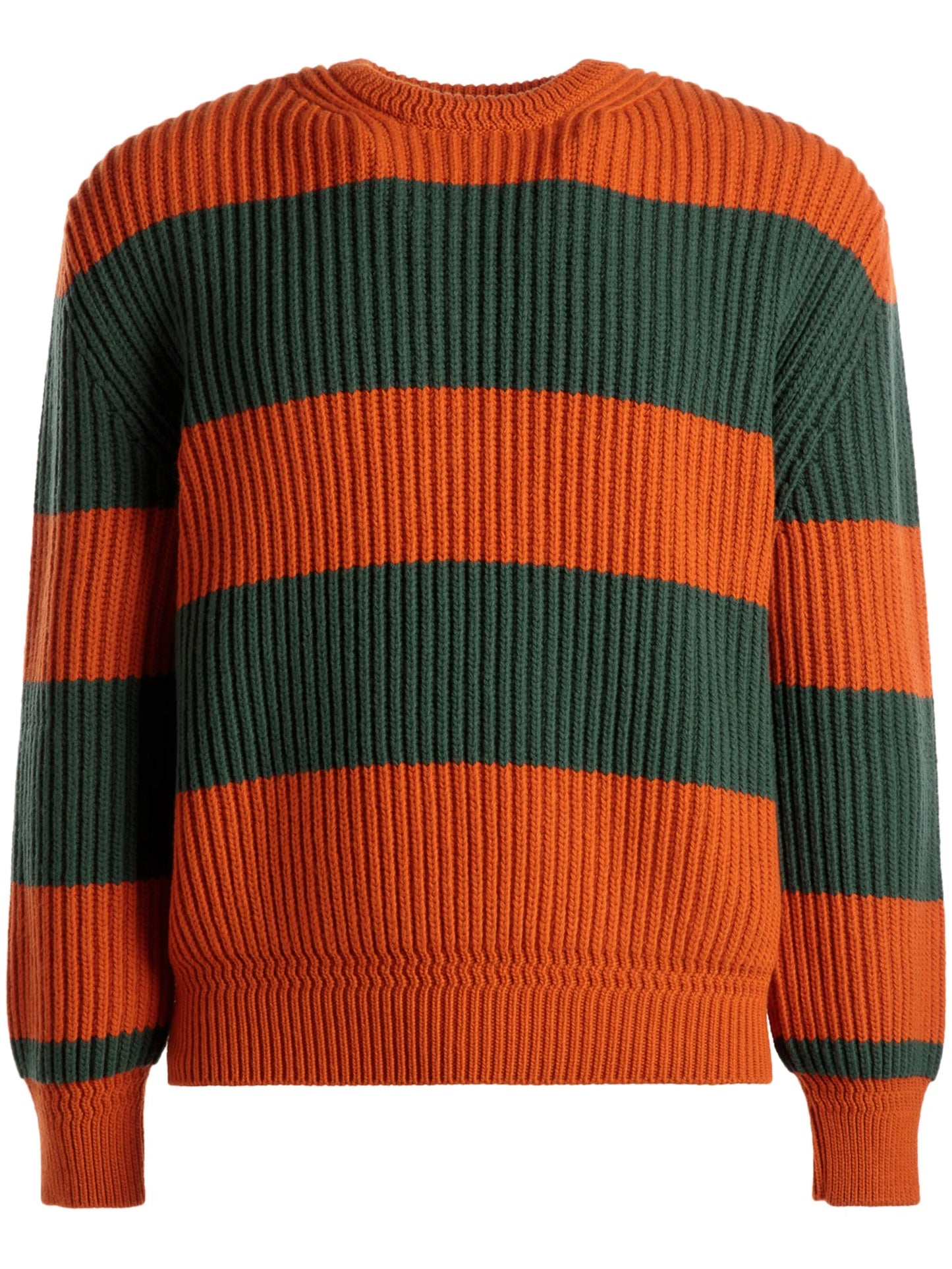 ribbed-knit wool jumper