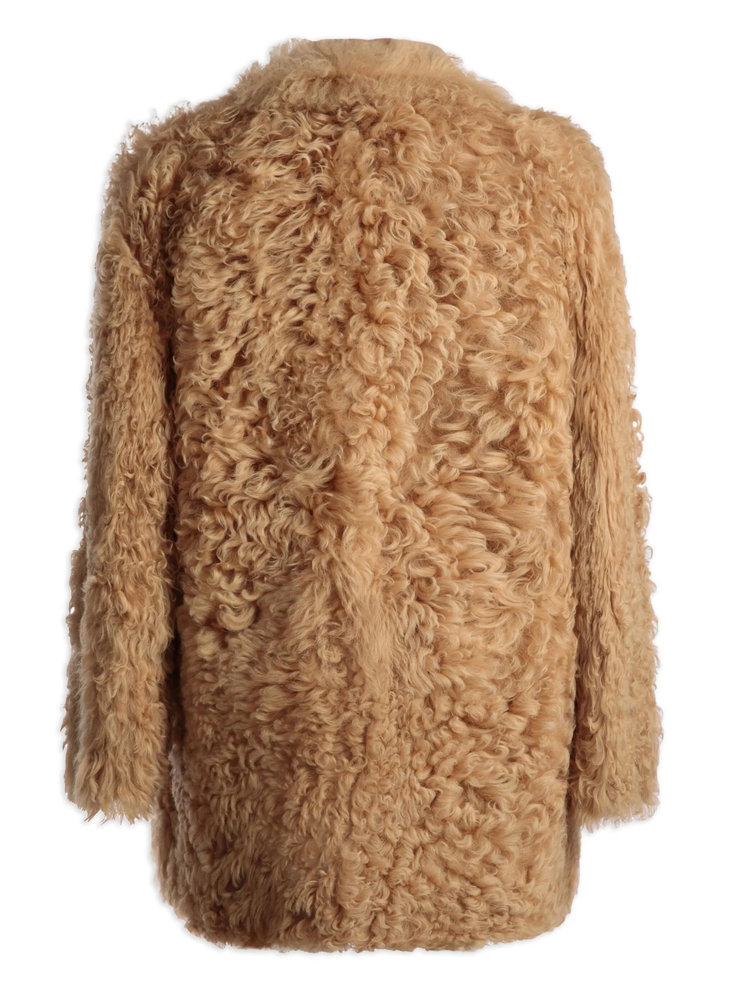 shearling stand-up collar jacket