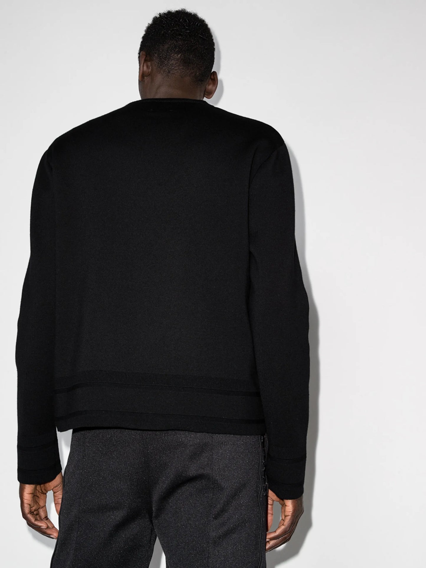 studded-logo wool jumper