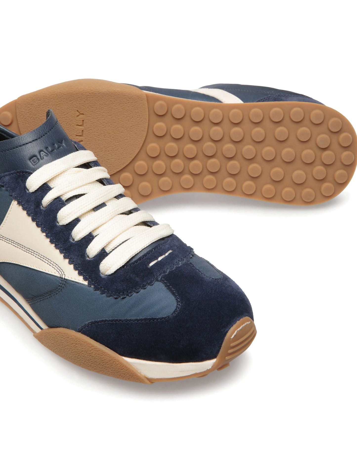 Sonney panelled suede sneakers