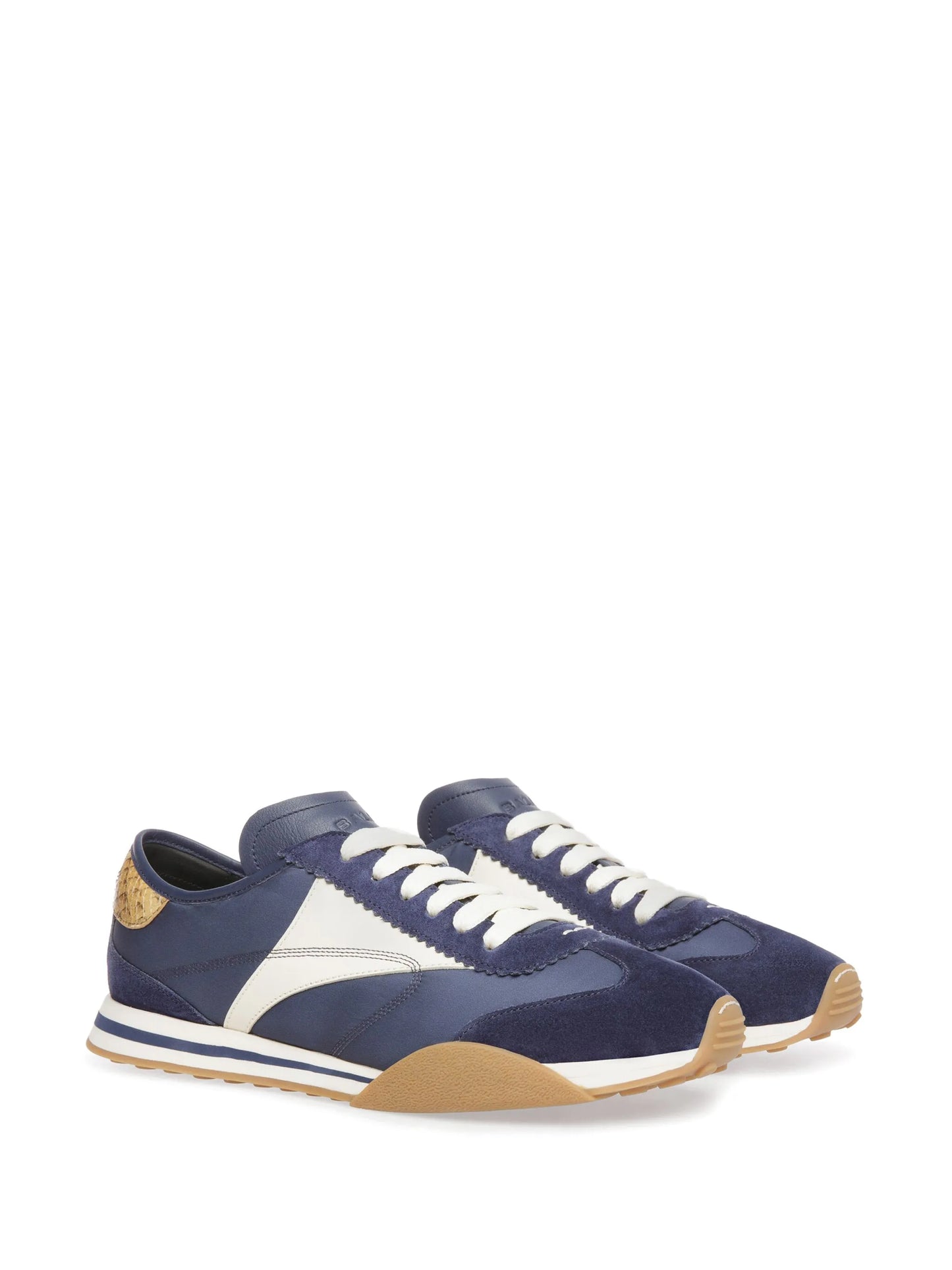 Sonney panelled suede sneakers