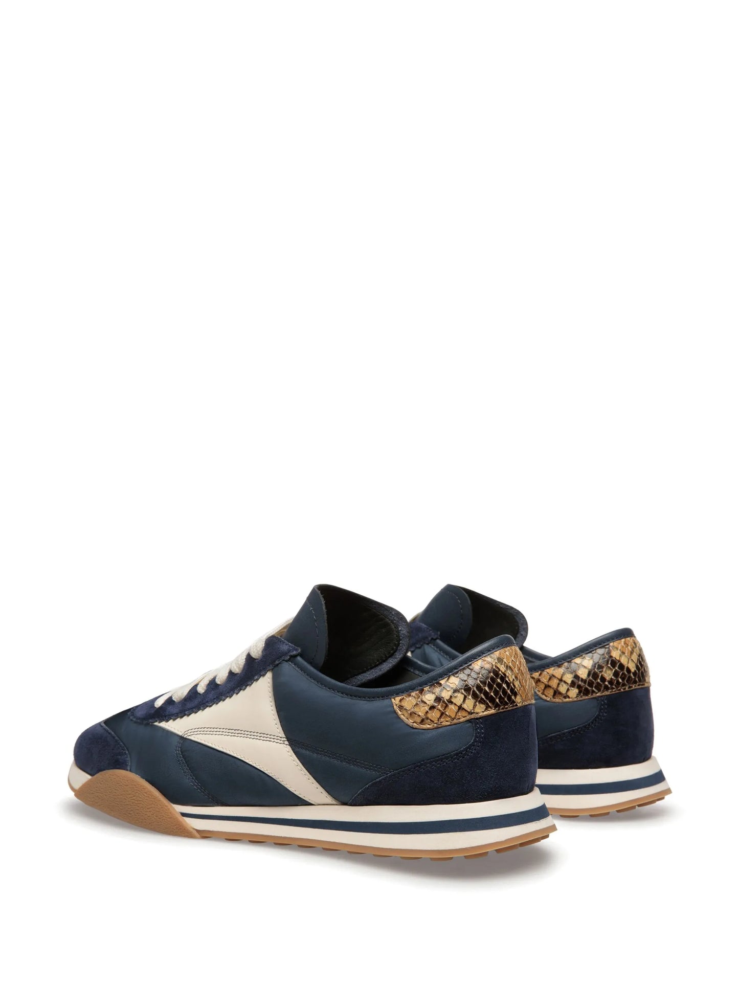 Sonney panelled suede sneakers