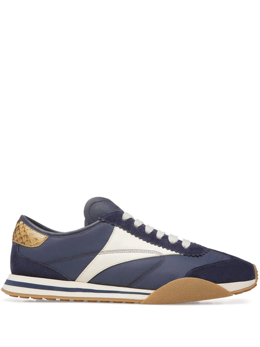 Sonney panelled suede sneakers