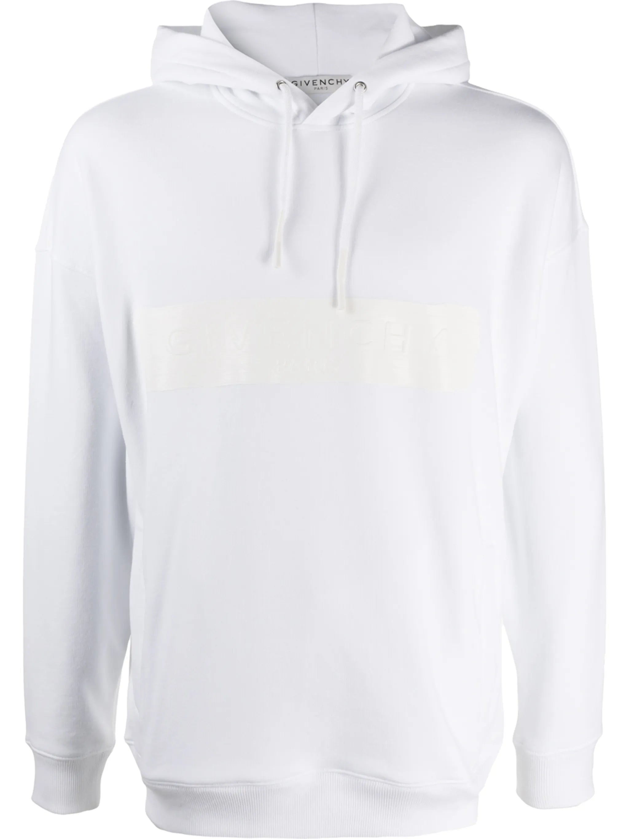 logo-embossed cotton hoodie