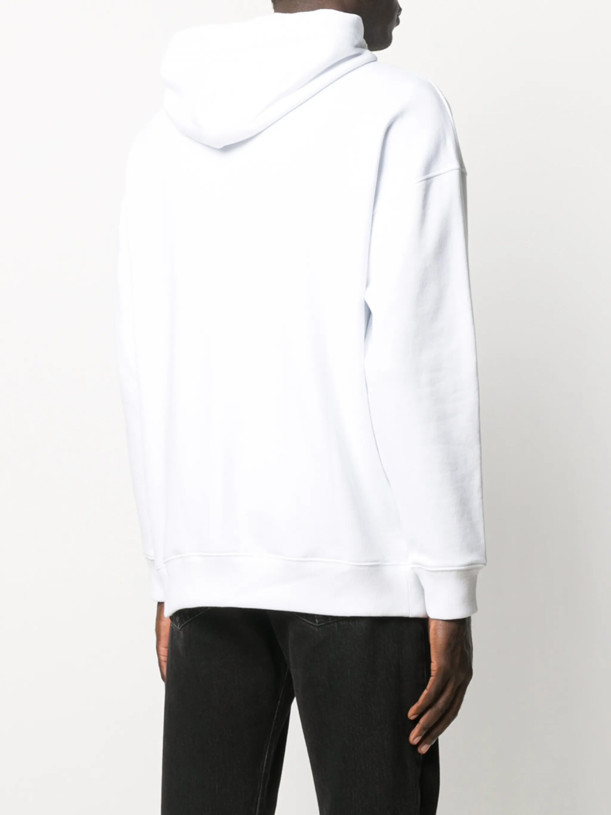 logo-embossed cotton hoodie