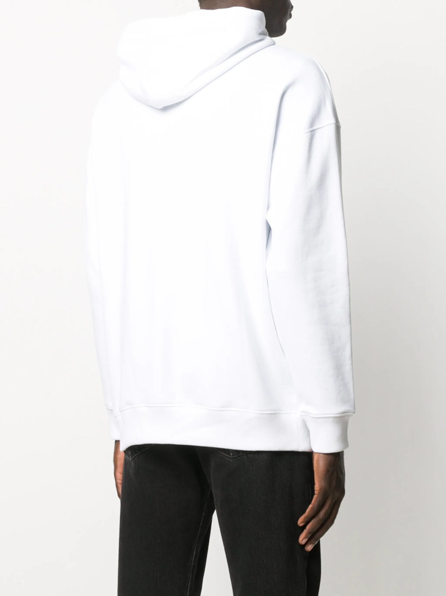 logo-embossed cotton hoodie