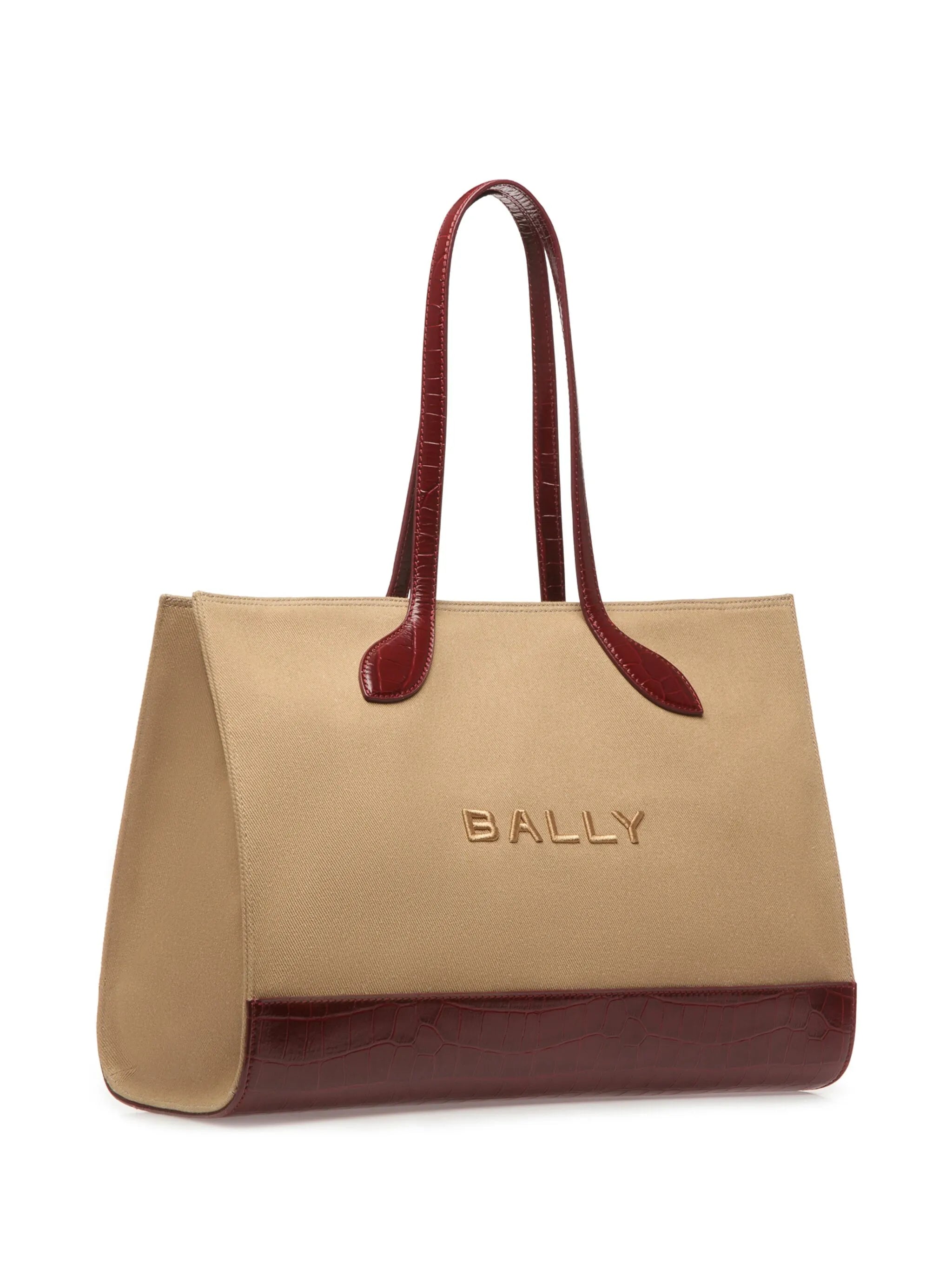 Bar logo-print tote bag