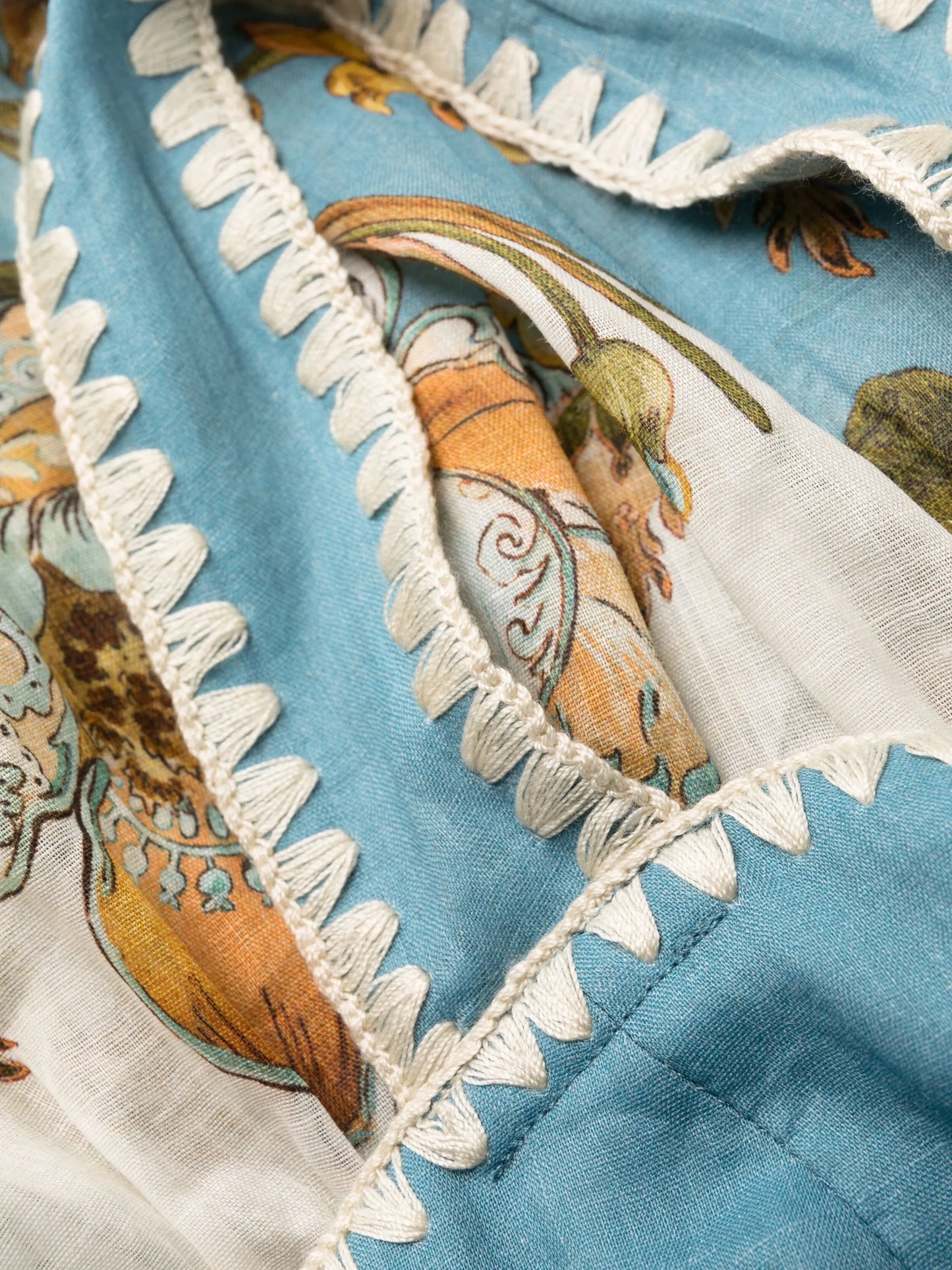 Chintz floral-print ramie-voile dress