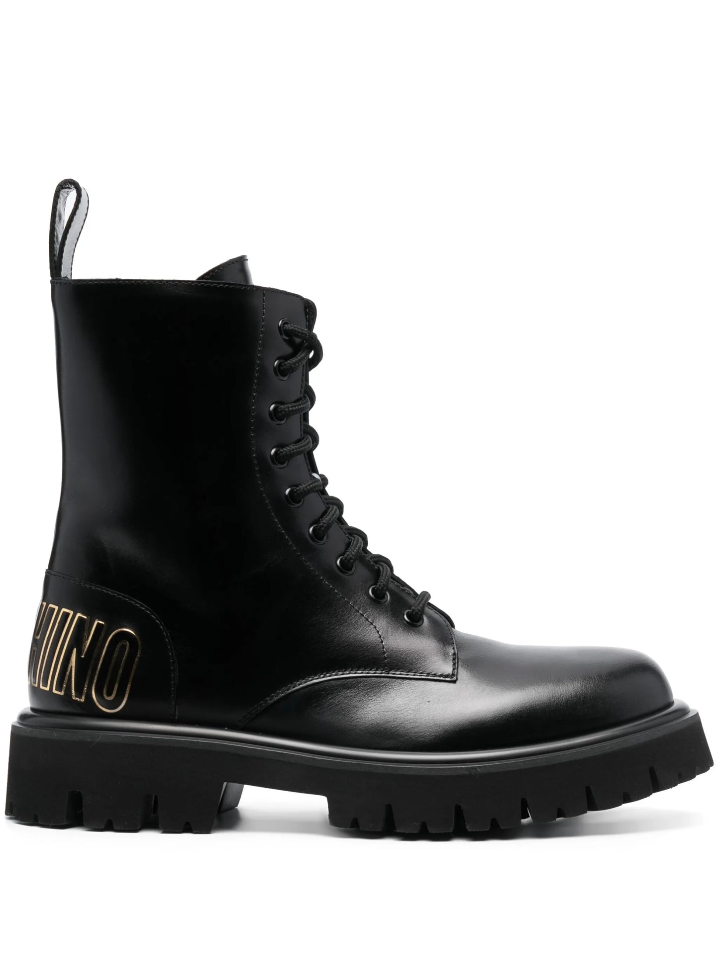 logo-embossed ankle boots