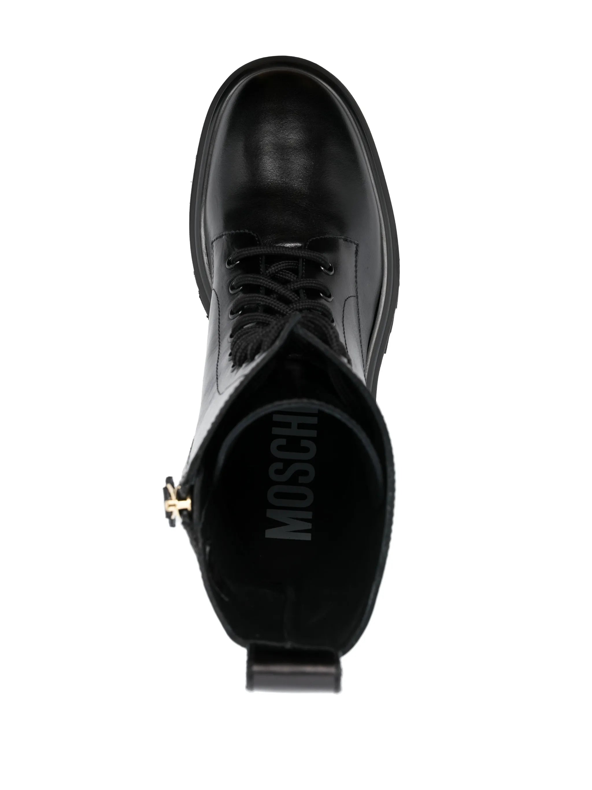logo-embossed ankle boots