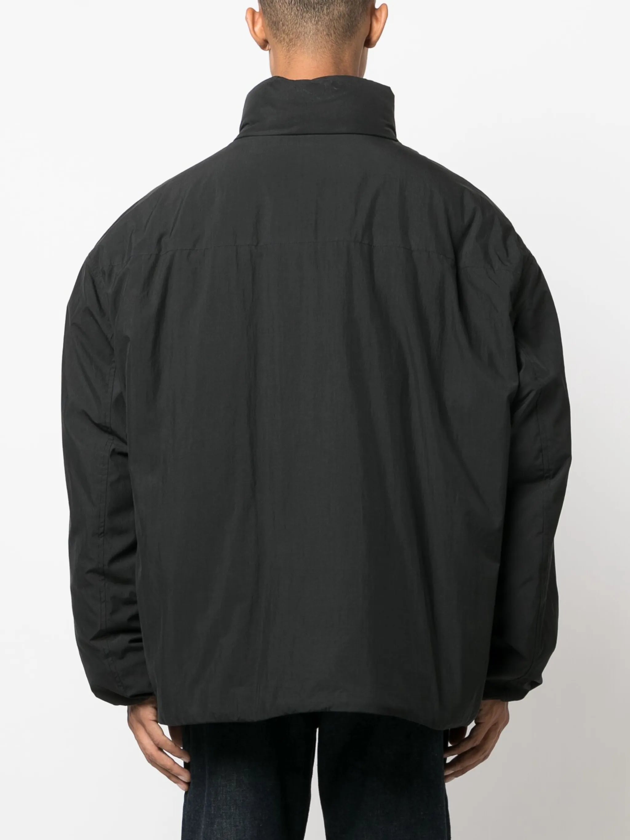 oversized funnel-neck padded jacket