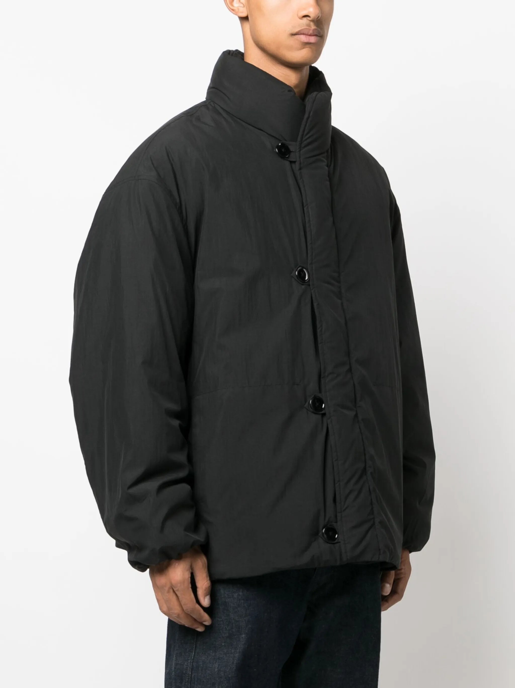 oversized funnel-neck padded jacket