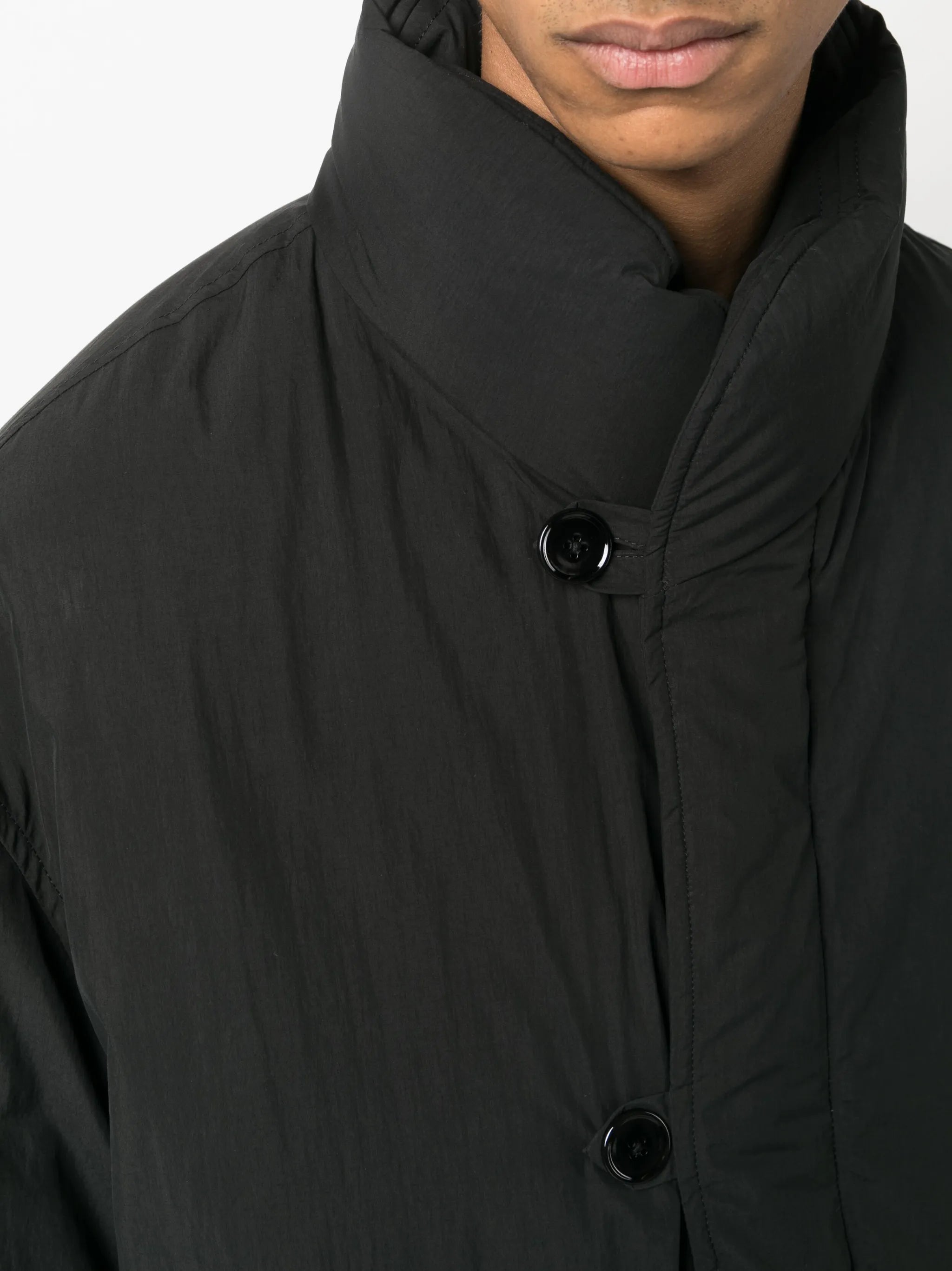 oversized funnel-neck padded jacket