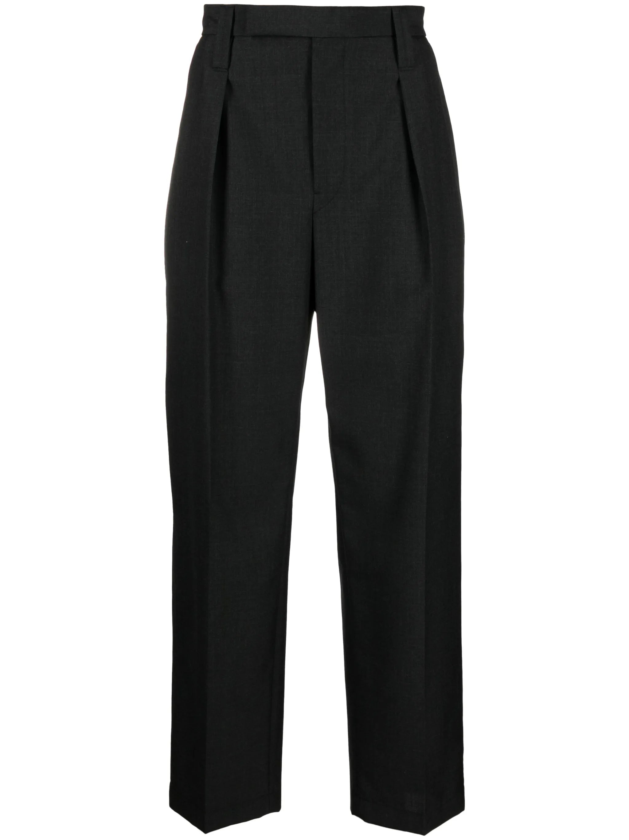 pleated cotton trousers