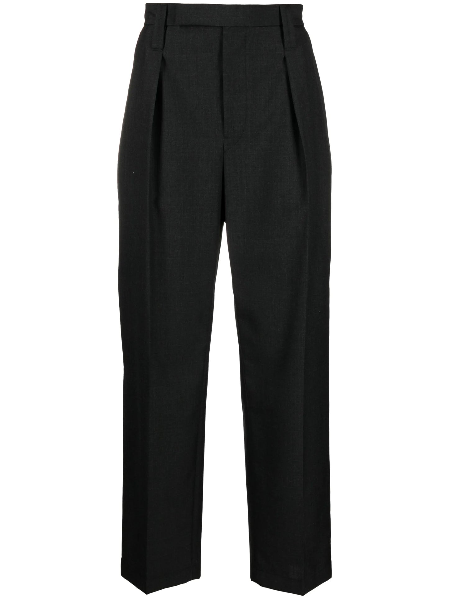 pleated cotton trousers