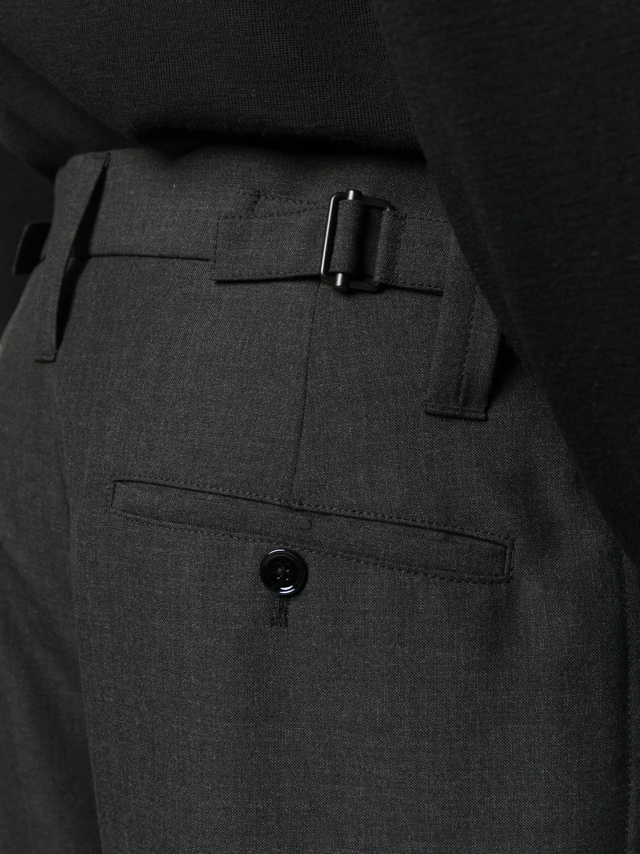 pleated cotton trousers