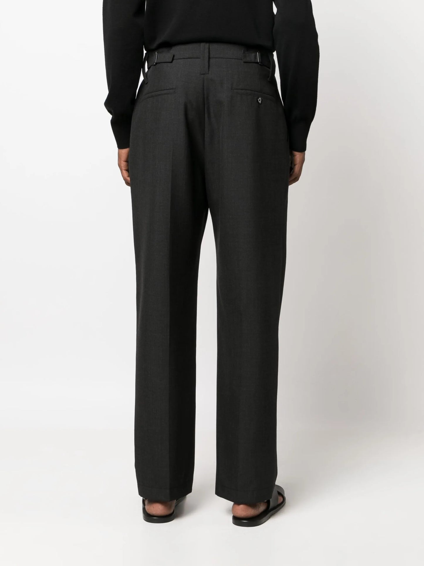 pleated cotton trousers