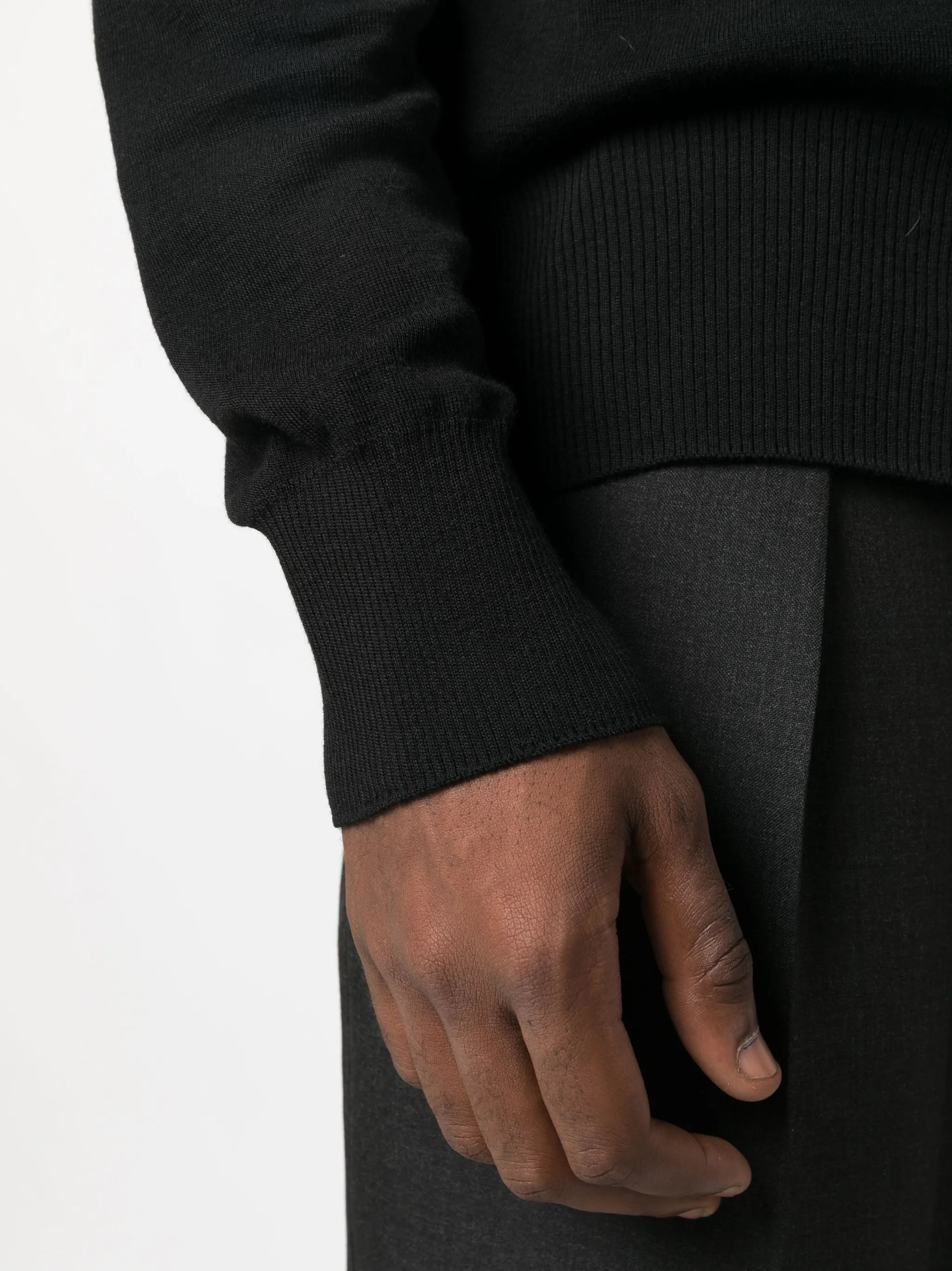 fine-knit wool jumper