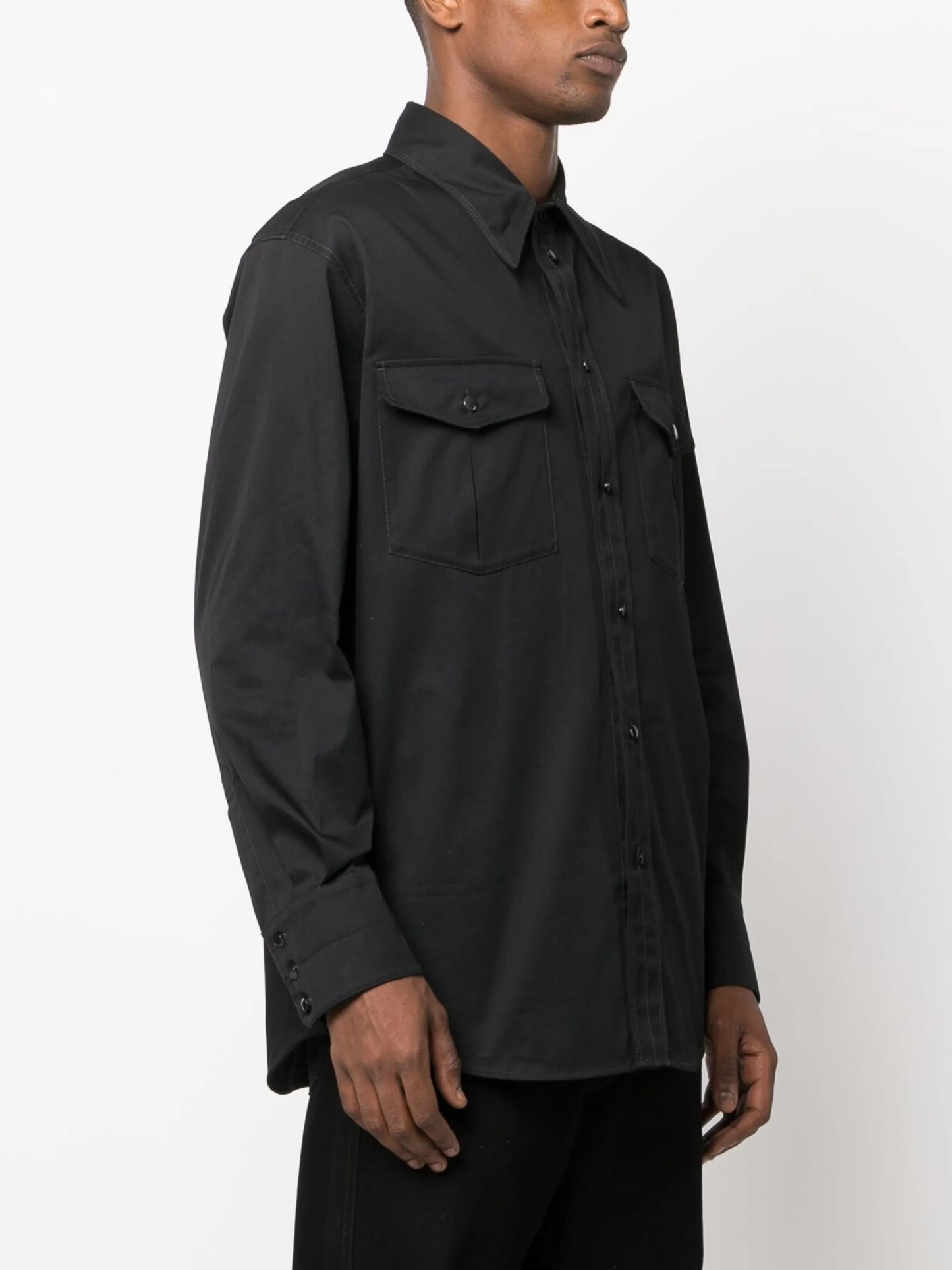 long-sleeve cotton shirt