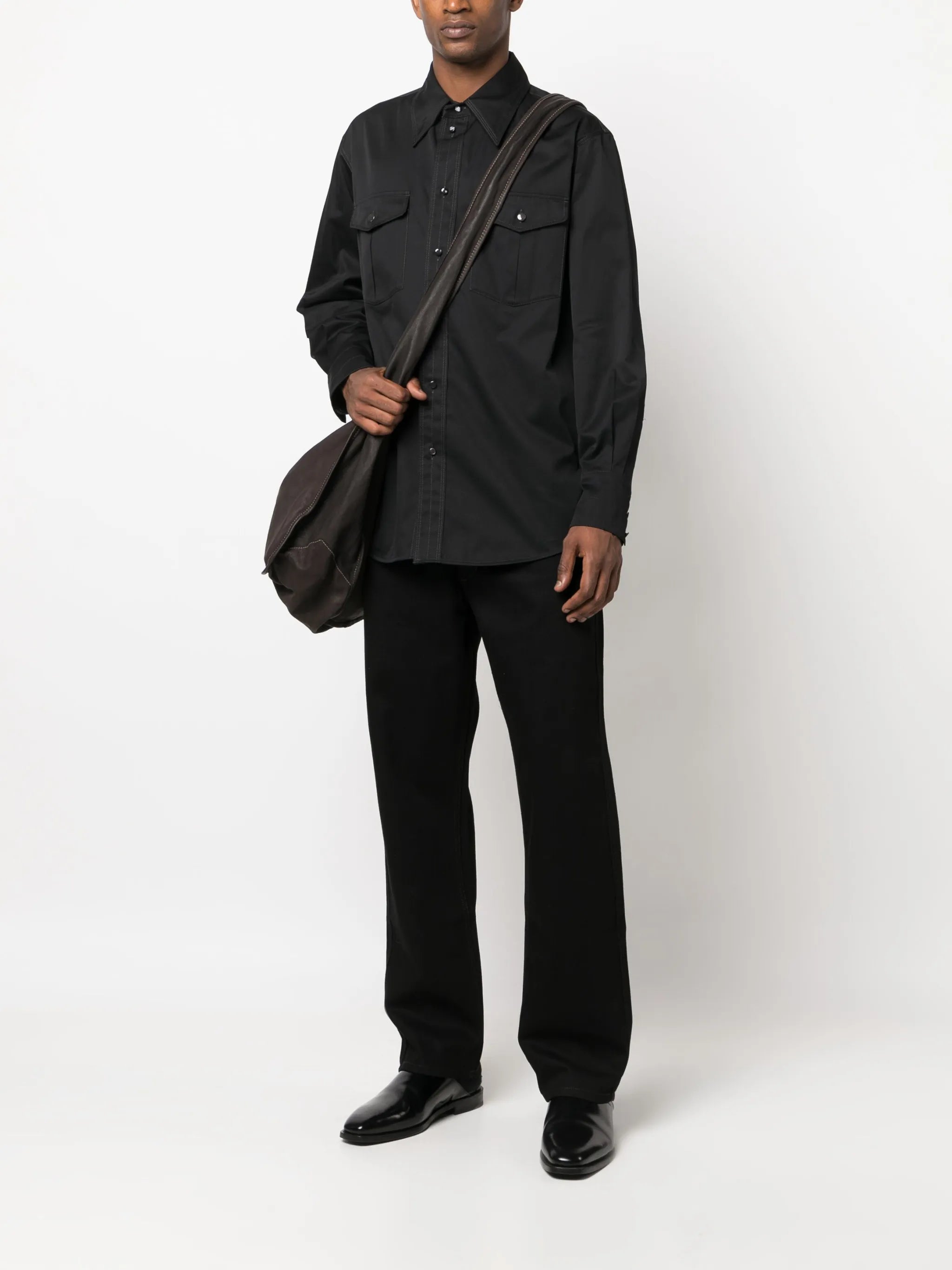 long-sleeve cotton shirt