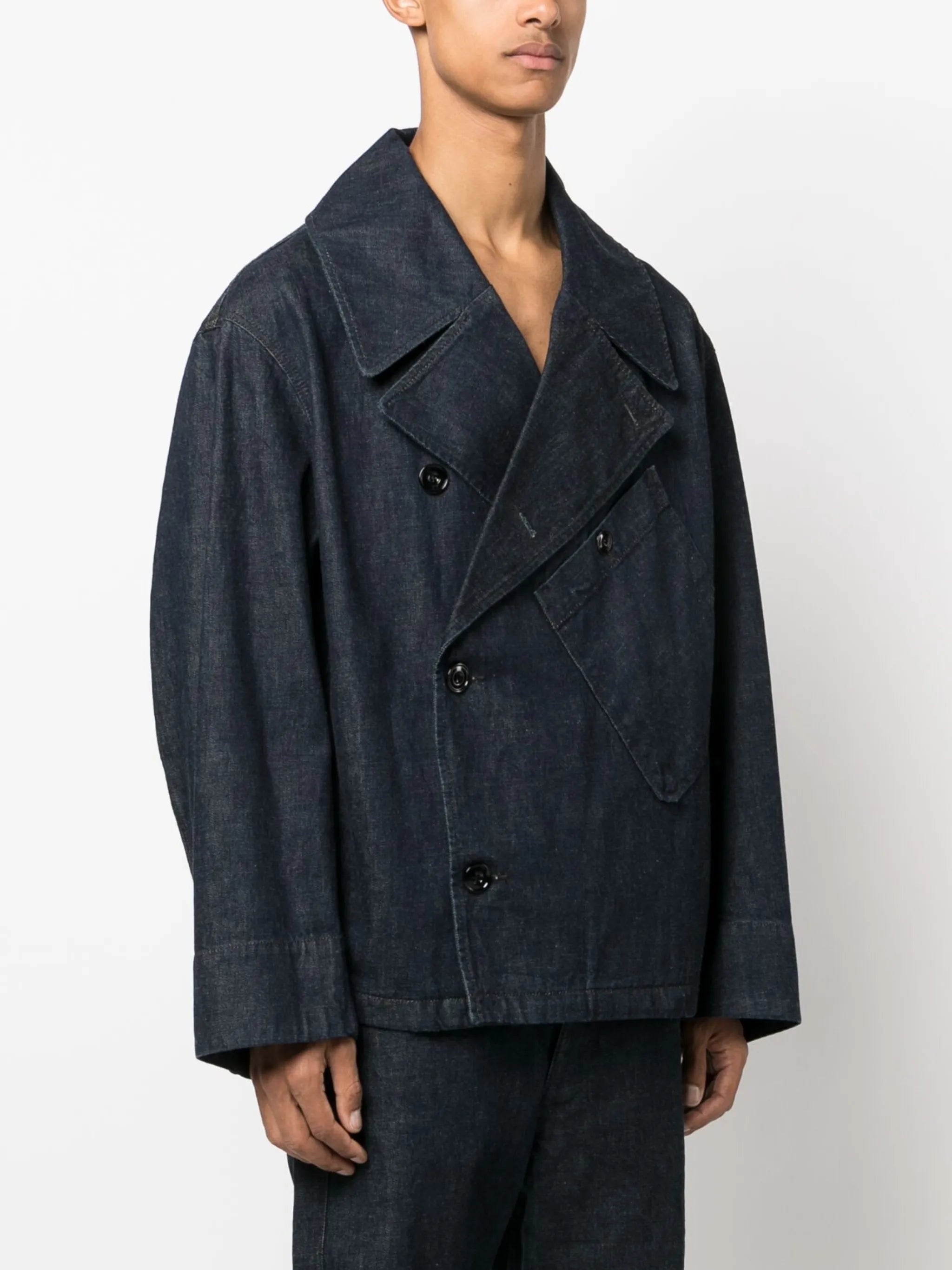 Dispatch double-breasted denim jacket
