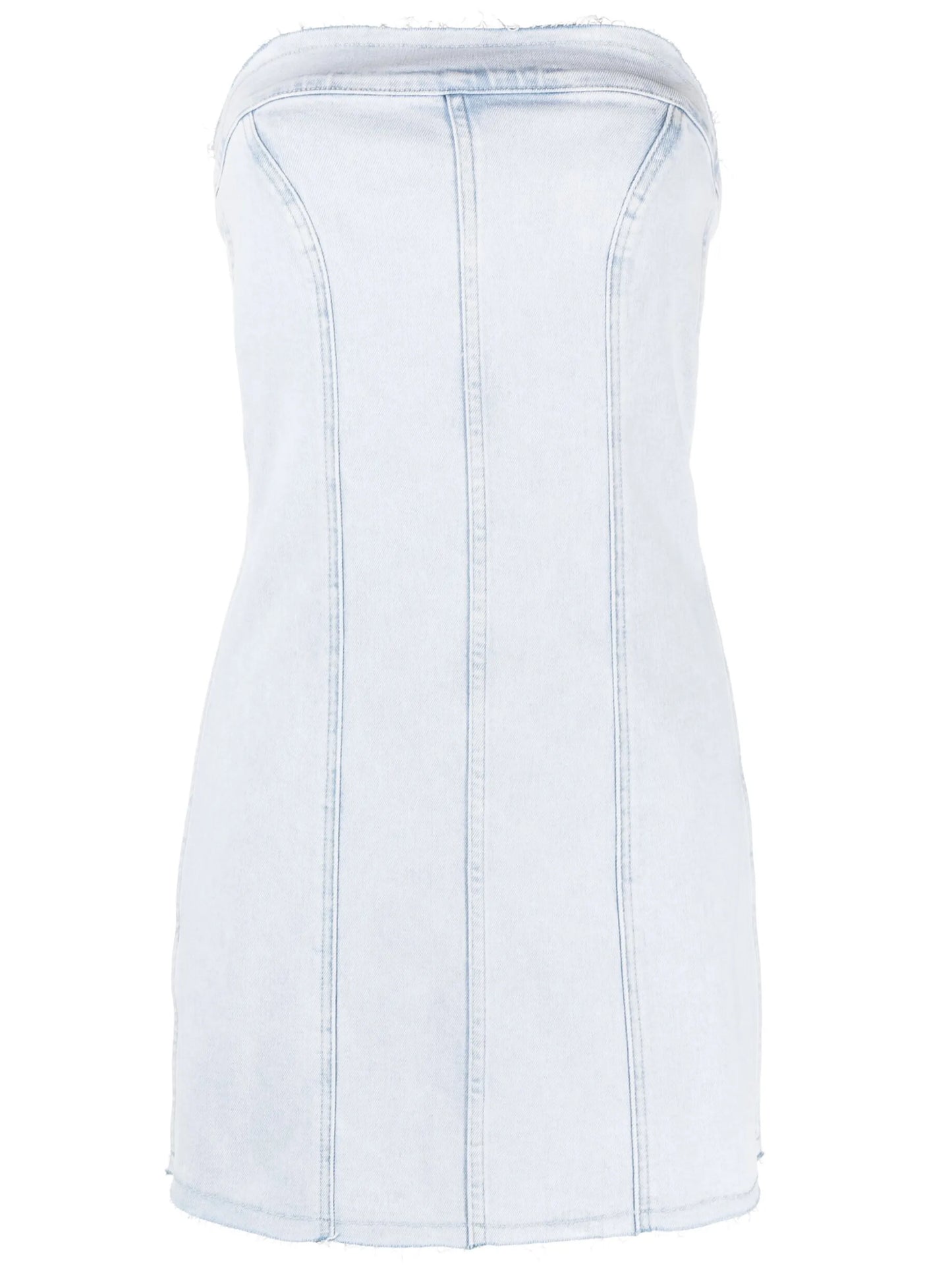 stretch-denim minidress